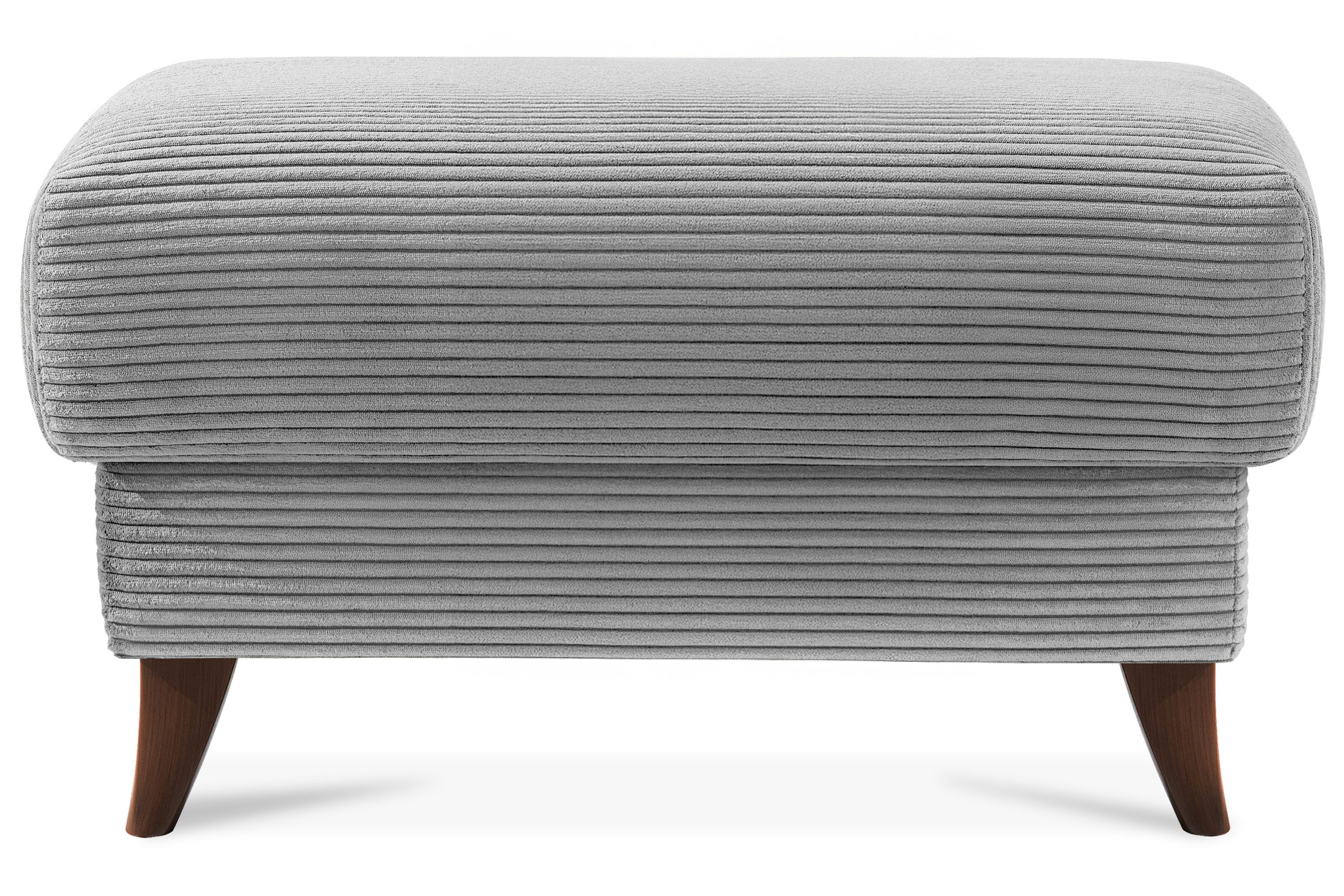 KONSIMO® Sitzhocker mit Stauraum GUSTAVO hergestellt in der EU, handgefertigt, braun Füße 13 cm, Elegant