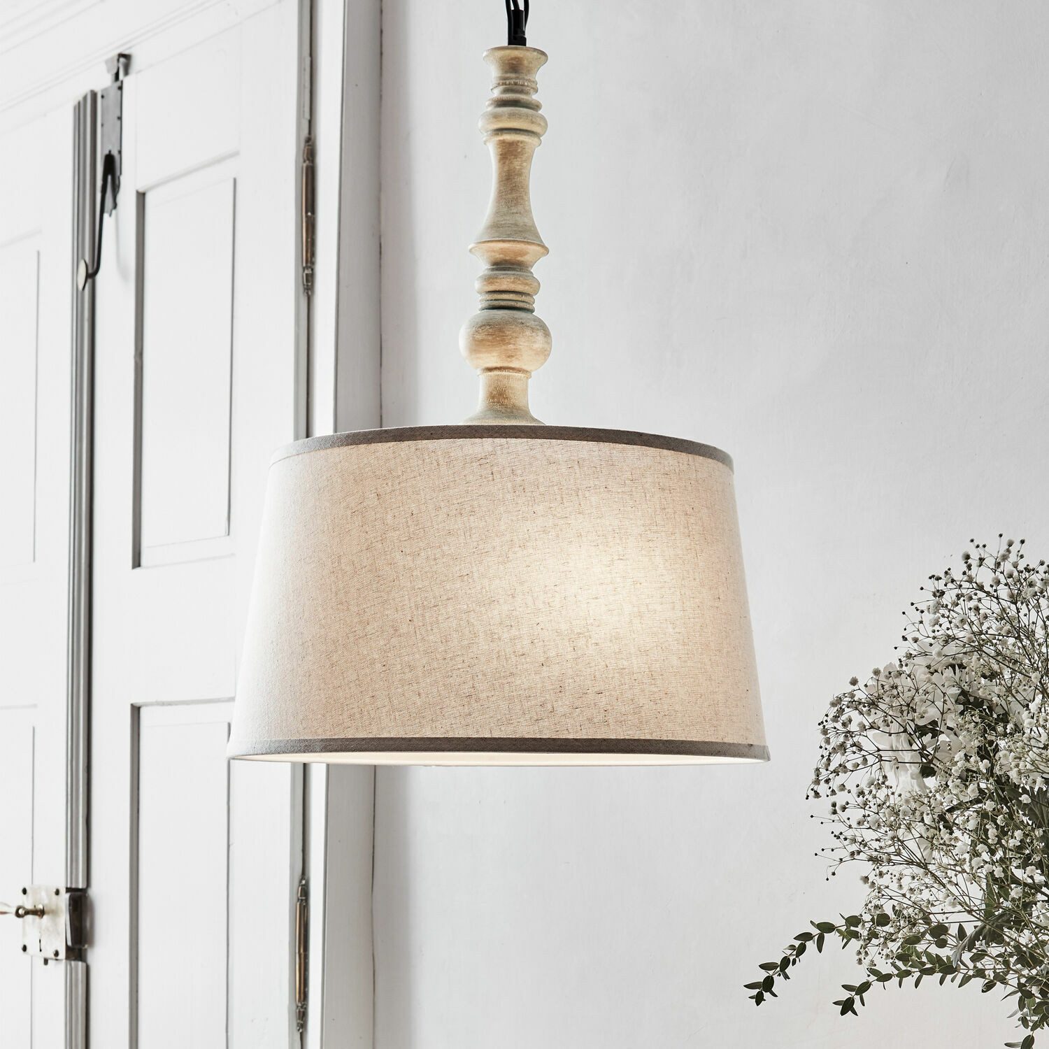 Mirabeau Hängeleuchten Hängelampe Martigny beige, none – Bild 3 von 5