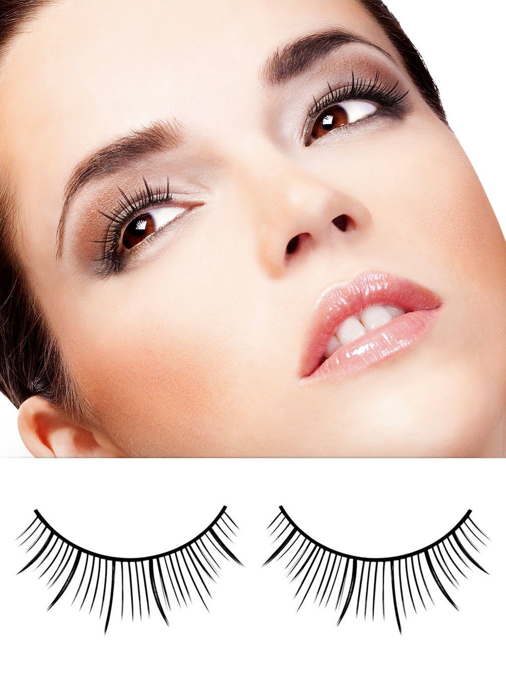 Metamorph Bandwimpern Verona Wimpern, Schwarze künstliche Wimpern