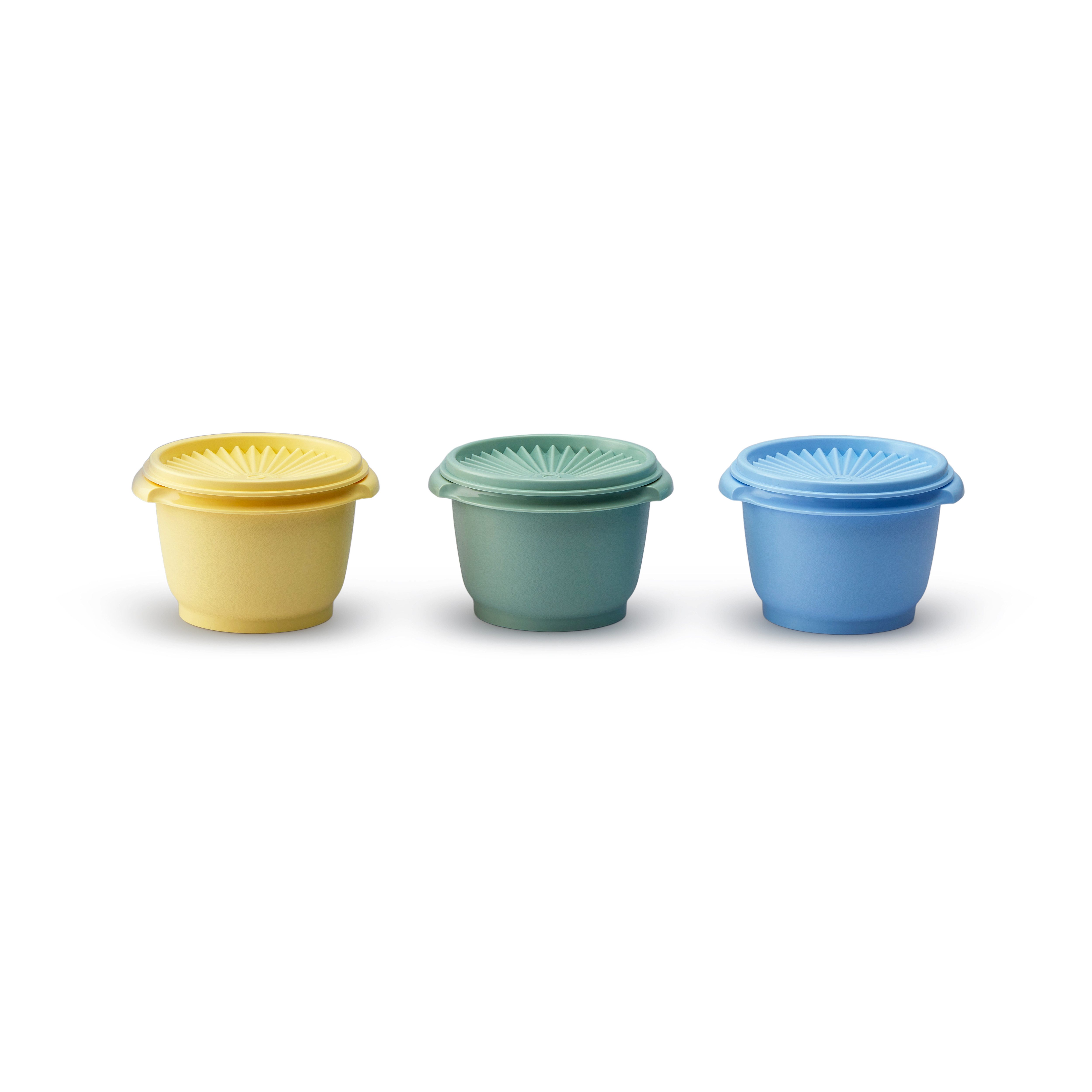 TUPPERWARE Vorratsdose Tupperware Sonnenschüssel Trio smal je 600ml