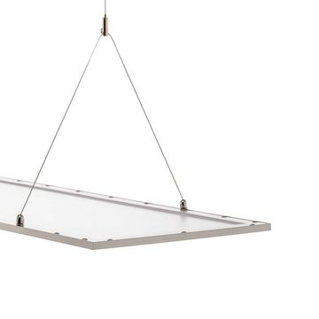 Lindby LED-Hängeleuchte Luram, dimmbar, LED-Leuchtmittel fest verbaut, Farbwechsel warmweiß / tageslicht, Modern, Aluminium, Kunststoff, silber, weiß, 1 flammig, inkl.