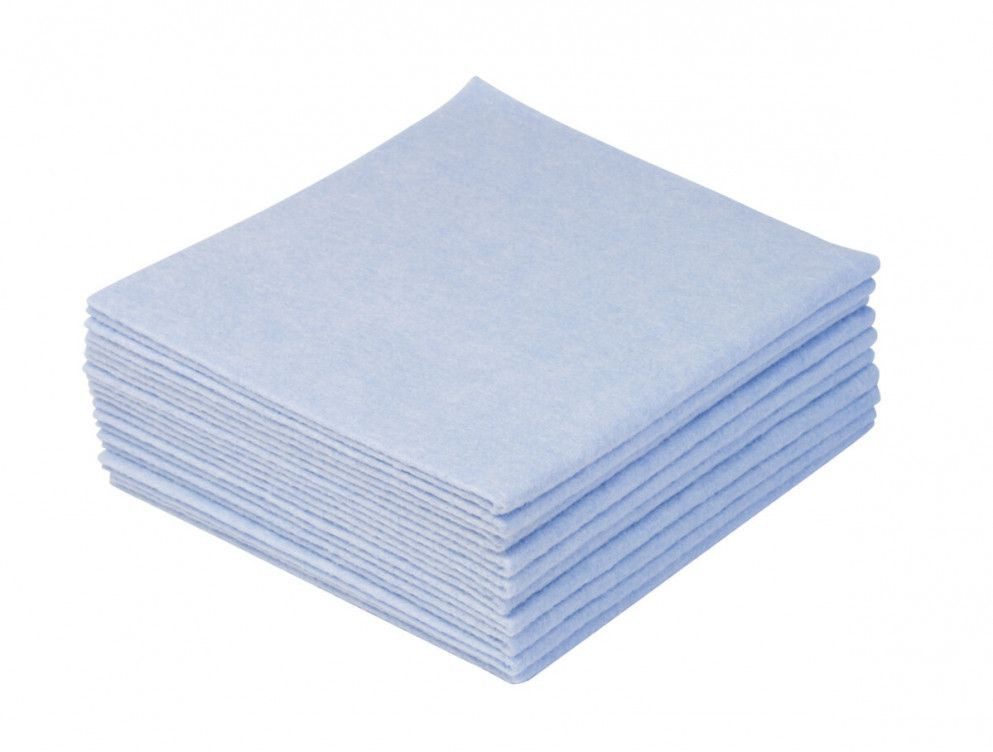 Meiko 220002140 Thermovliestuch glatt blau 38x40cm, 10 Stück Reinigungstuch
