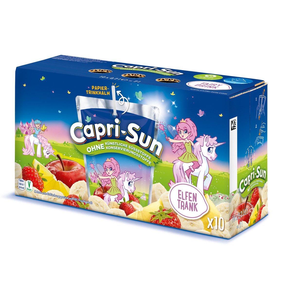 CAPRI-SUN Softgetränk, Capri Sun Fairy Drink Trinkpacks mit Mehrfruchtsaft Getränk 10x200ml