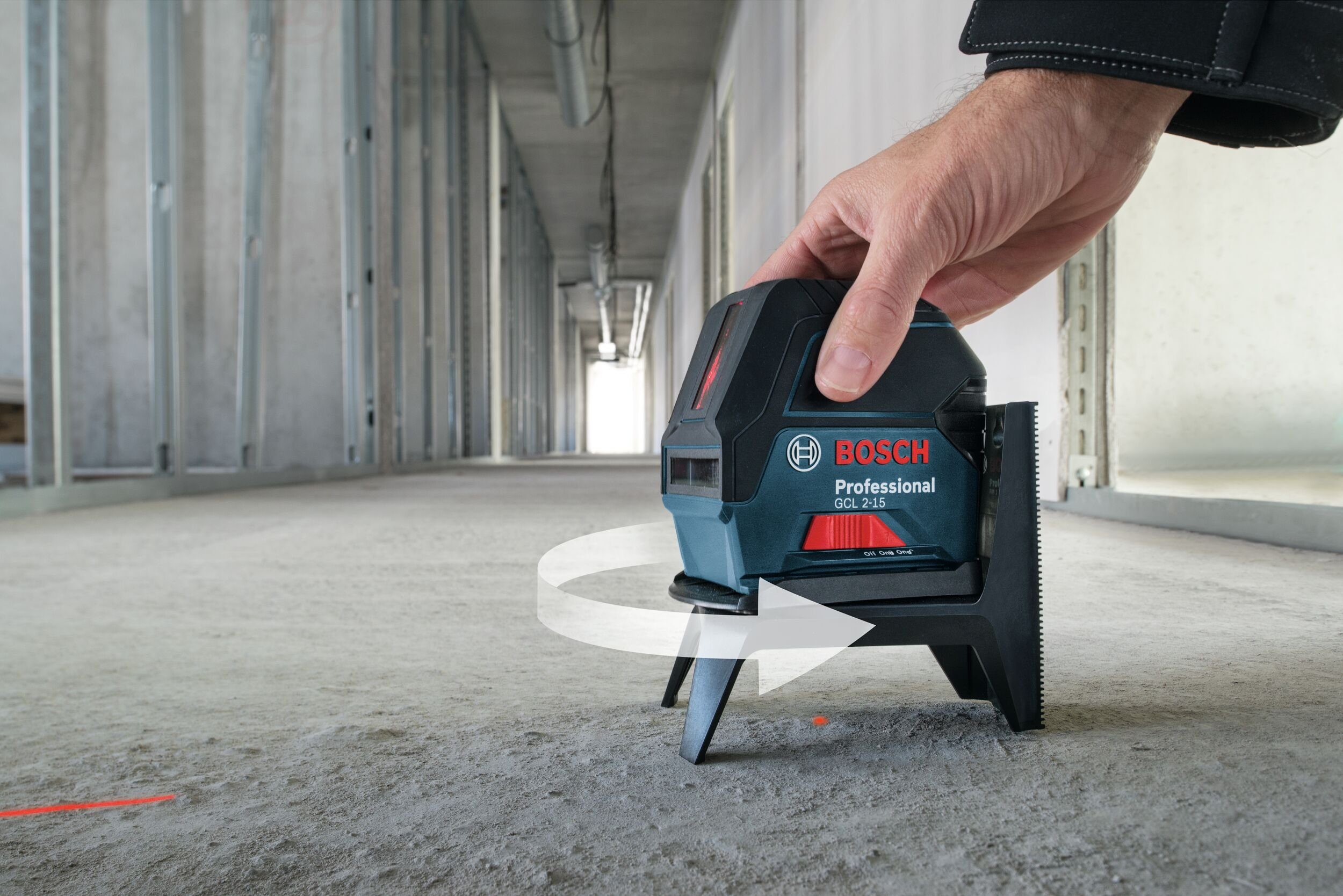 Bosch Professional Punkt- und Linienlaser GCL 2-15, Kombilaser - im Handwerkerkoffer