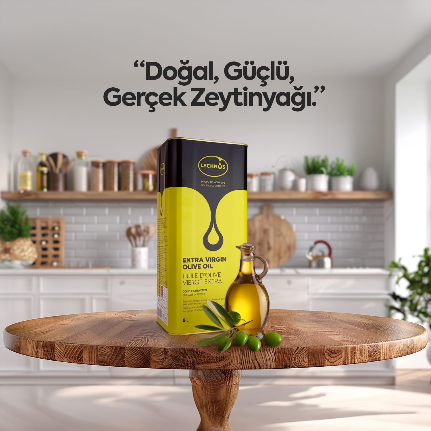 LYCHNOS Speiseöl Olivenöl – Natives Extra Vergine, Kaltgepresst & Hochwertig 5L, 5 l, 100 % Natürlich, Neue Ernte – Bild 5 von 5