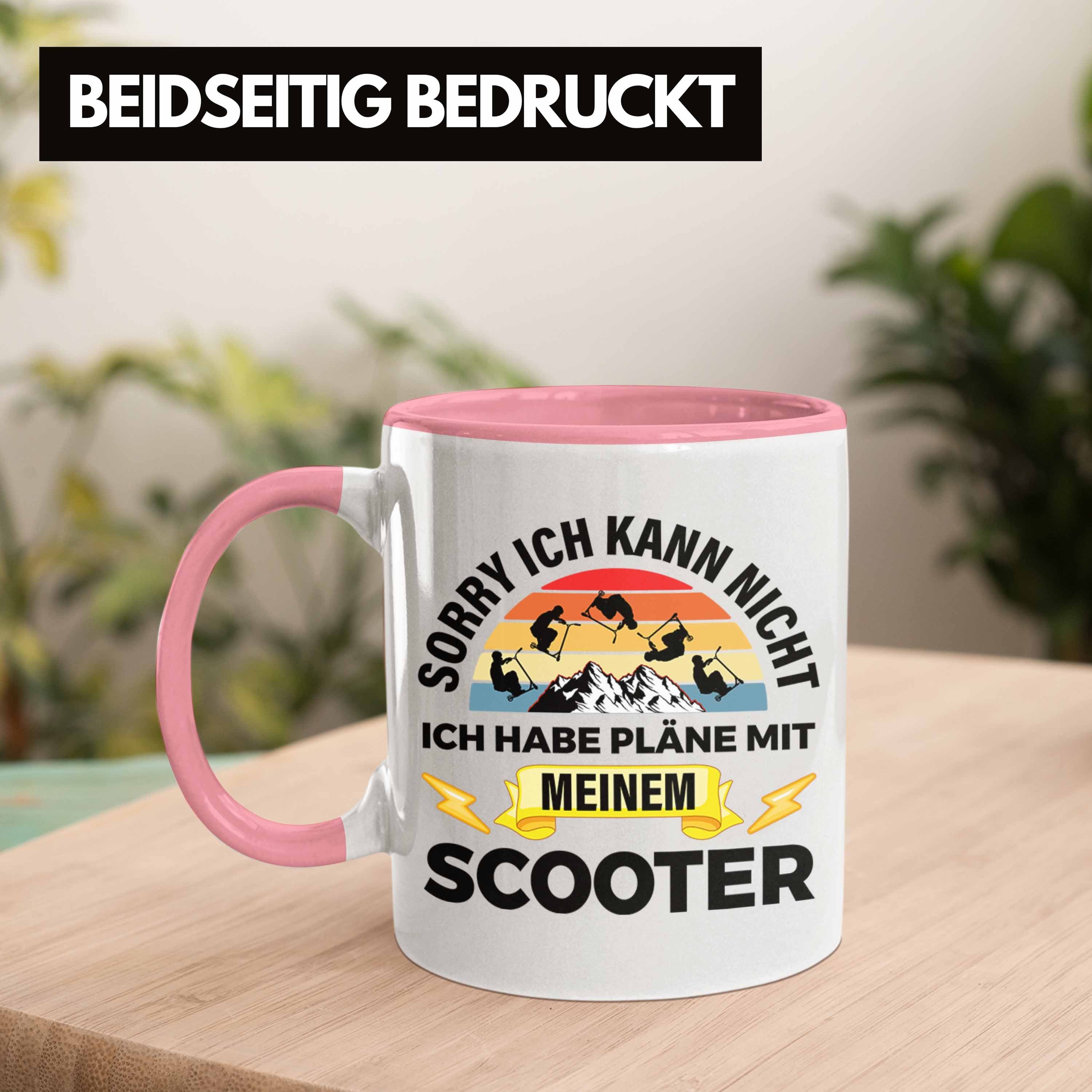 Tasse Tasse Stunts Scooting Jungs Geschenkidee Fahrer Profi Pro Grafik Trendation Geschenkidee Scooterfahrer Scooter Rosa Geschenk Scooterfahrer Roller Trendation -