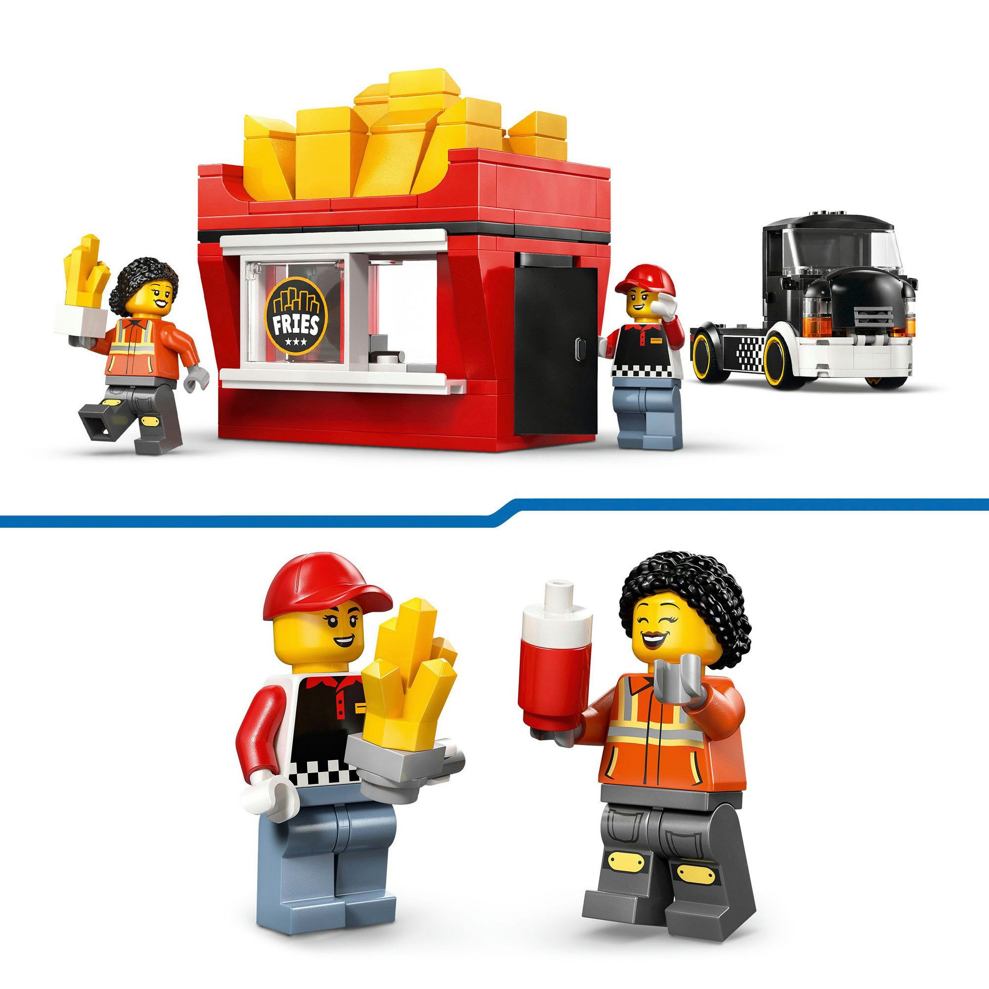 LEGO® Pommes-Truck (60488), LEGO City Konstruktionsspielsteine, (216 St), Made in Europe – Bild 5 von 5