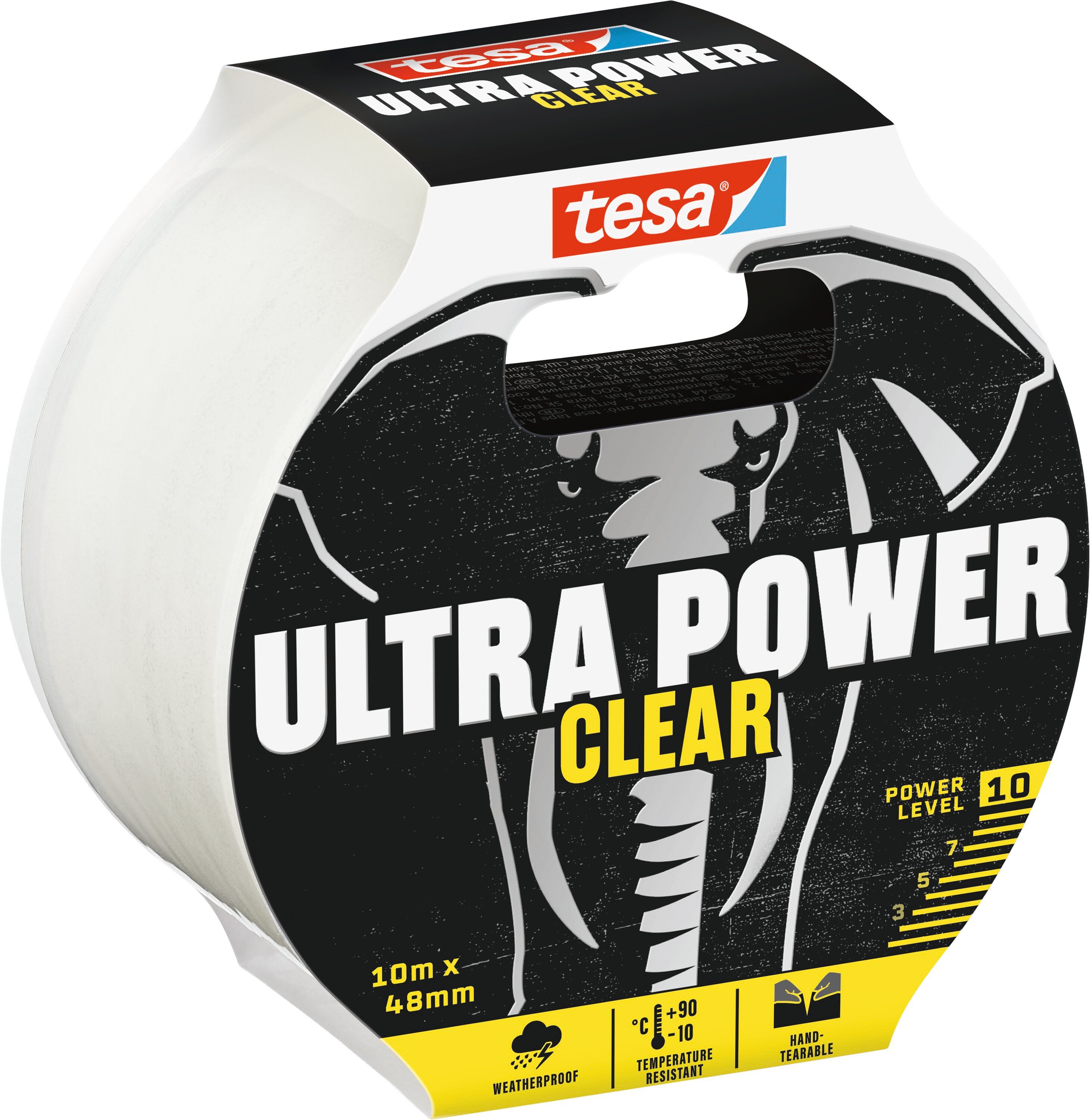 Klebeband ULTRA POWER CLEAR Reparaturband, wetterfestes Panzertape