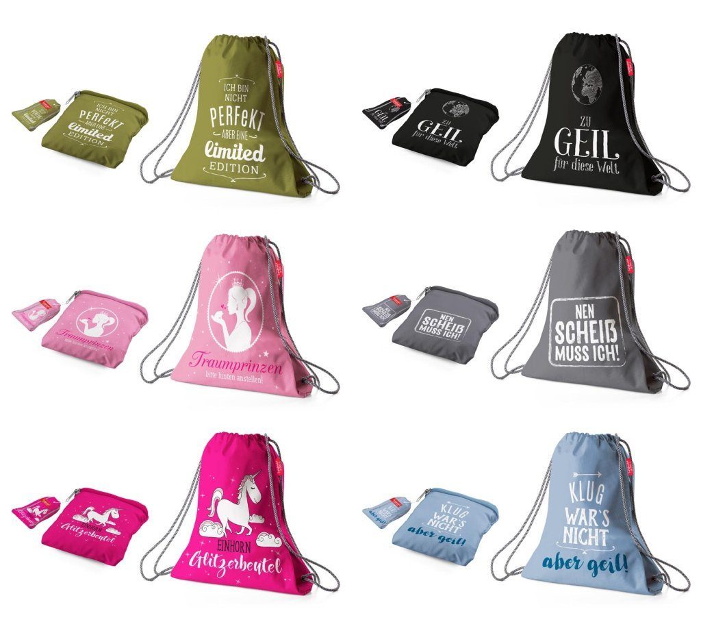 La Vida Turnbeutel Auswahl - la vida Turnbeutel Sportbeutel Rucksack Gymbag Schuhbeutel