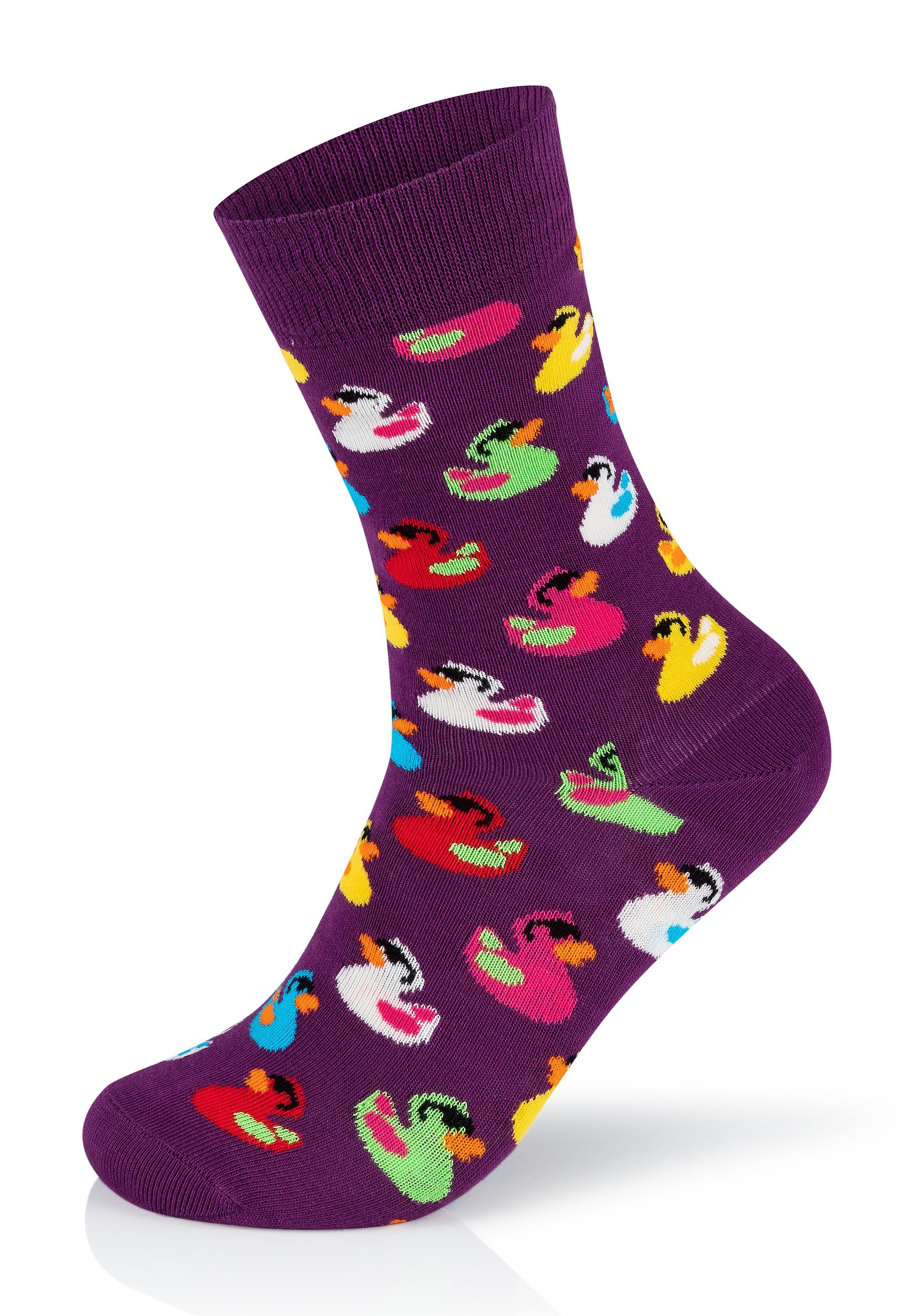 Happy Socks Basicsocken 3-Pack Rubber Duck gekämmte Baumwolle günstig online kaufen