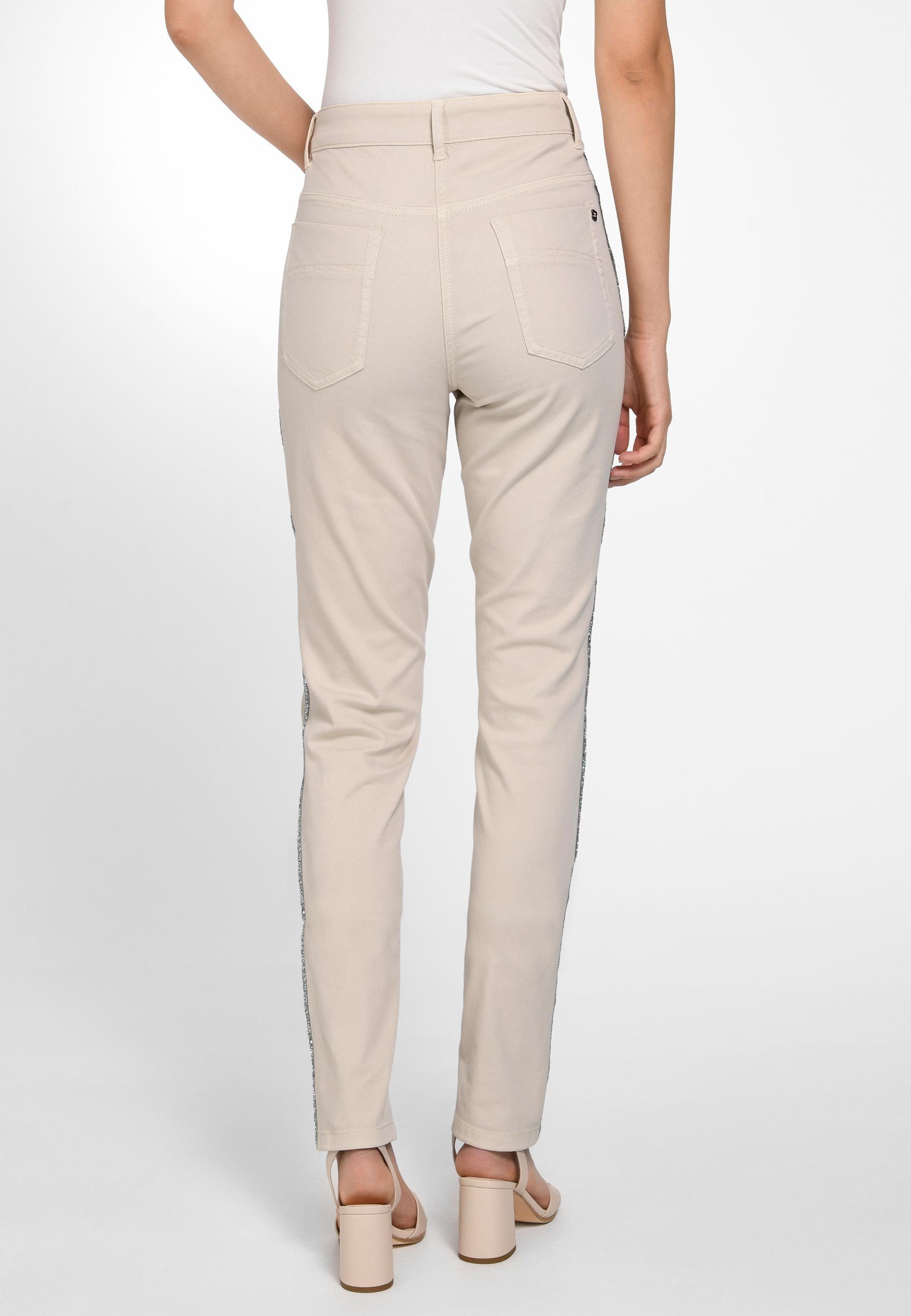 Basler Cotton hellgrau 5-Pocket-Jeans
