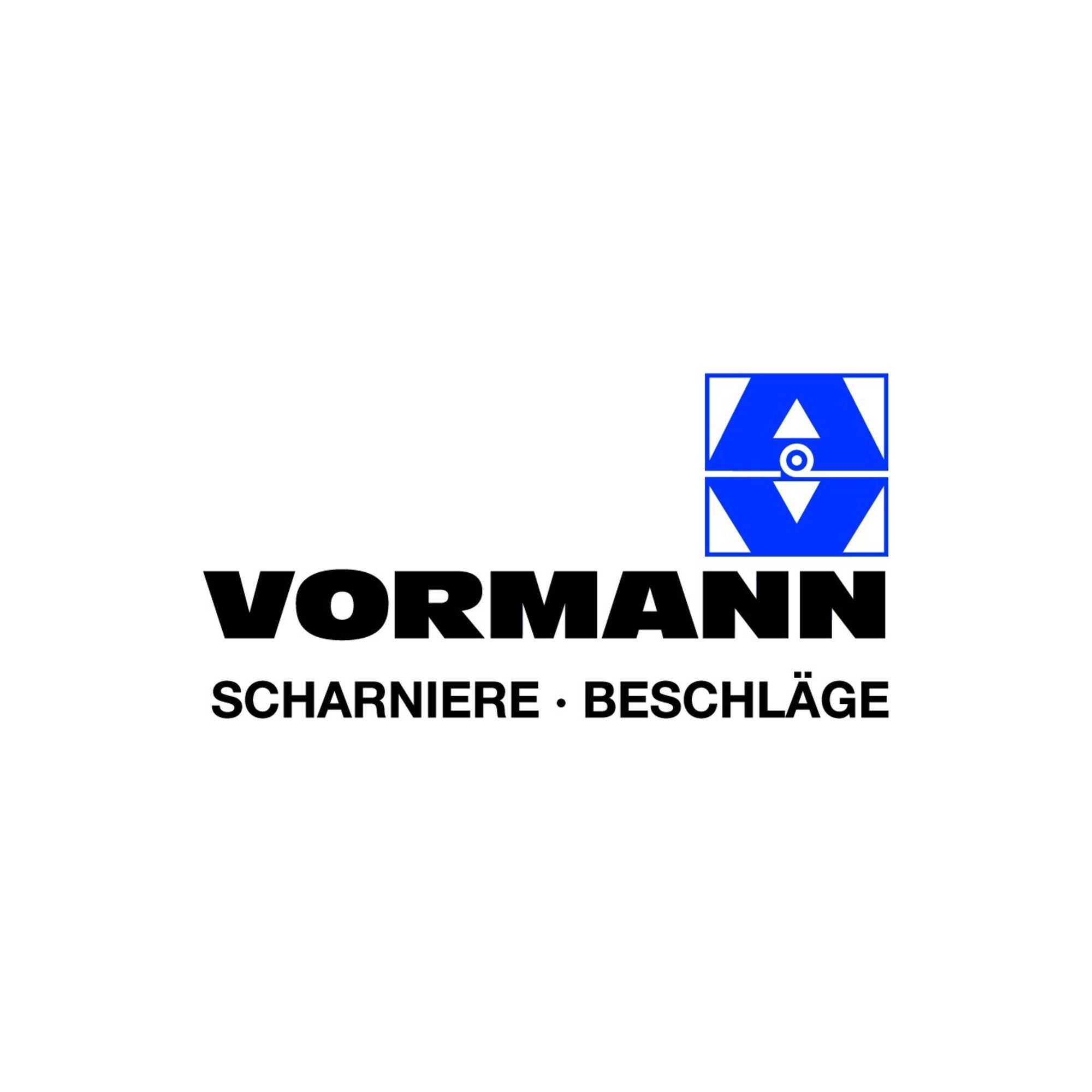 Vormann Möbelbeschlag Vormann Scharnier H.89mm B.89mm S.2,1mm STA blau verz.gerollt,stark,kt