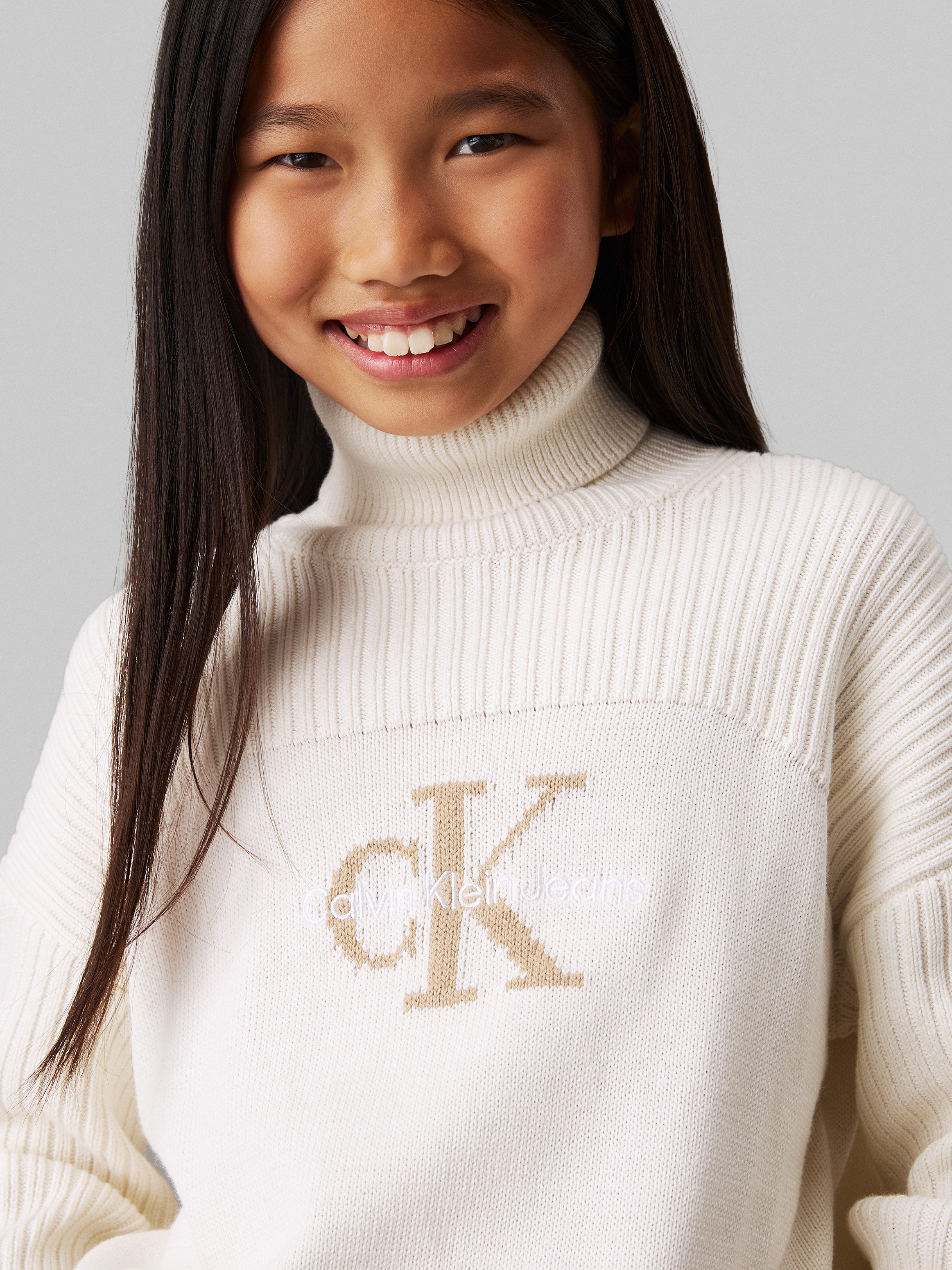 Calvin Klein Jeans Rollkragenpullover Monologo Rollneck günstig online kaufen
