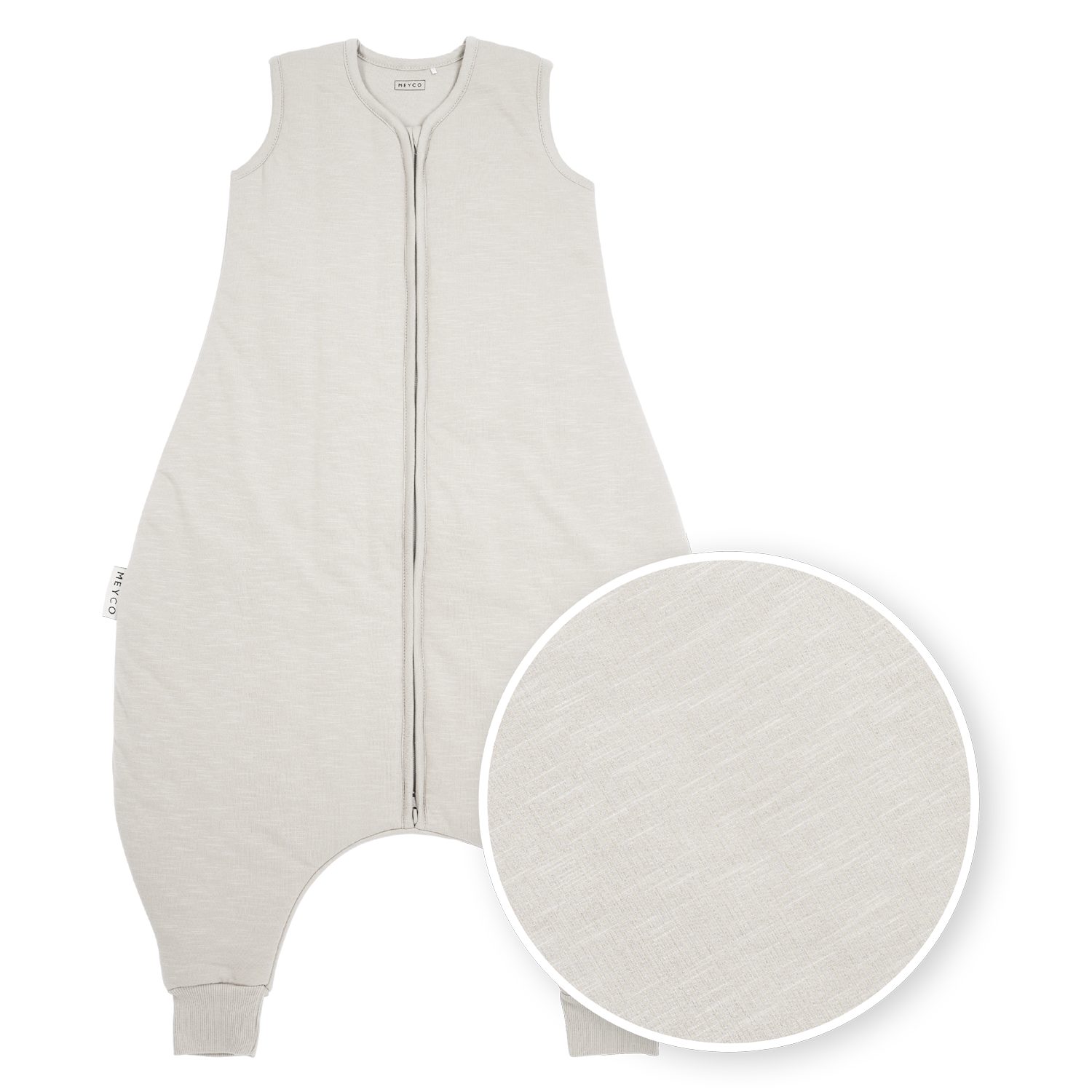 Babyschlafsack Slub Greige