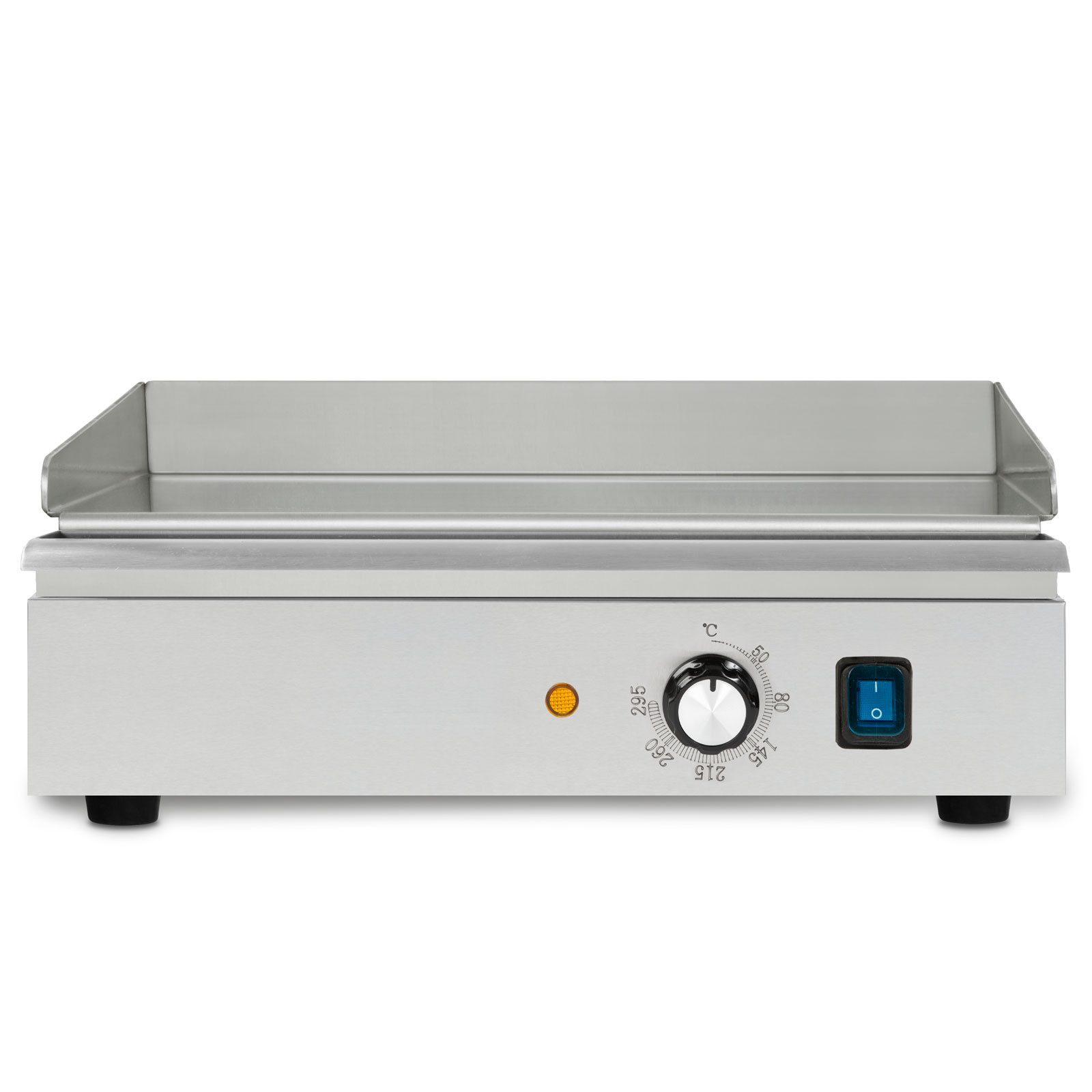 vertes Tischgrill Grillplatte Bratplatte Plancha Grill Elektrisch 1700W, 1700 W, Edelstahl Grillfläche Glatt 40x26cm
