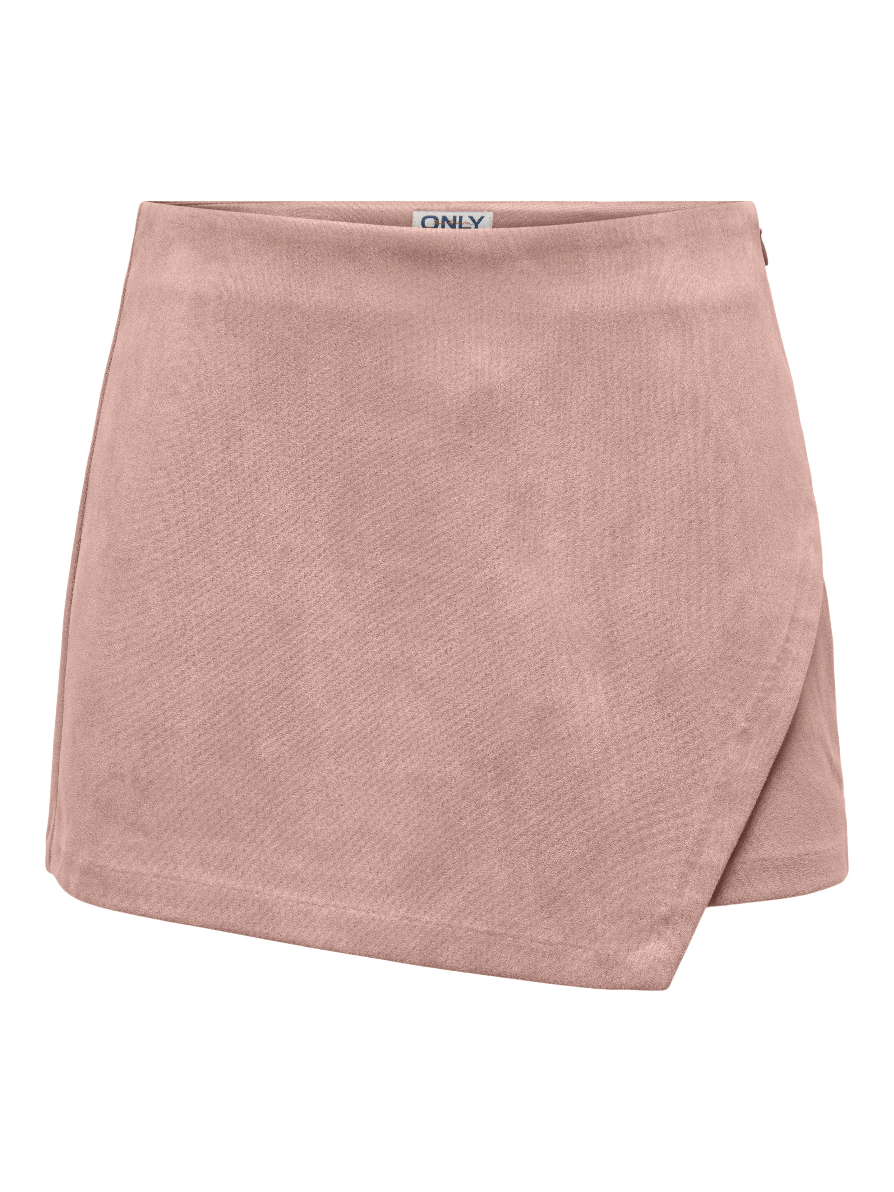 ONLY Hosenrock ONLMIST-STINA LIFE MW FAUX SUE SKORT PNT aus weichem Wildlederimitat