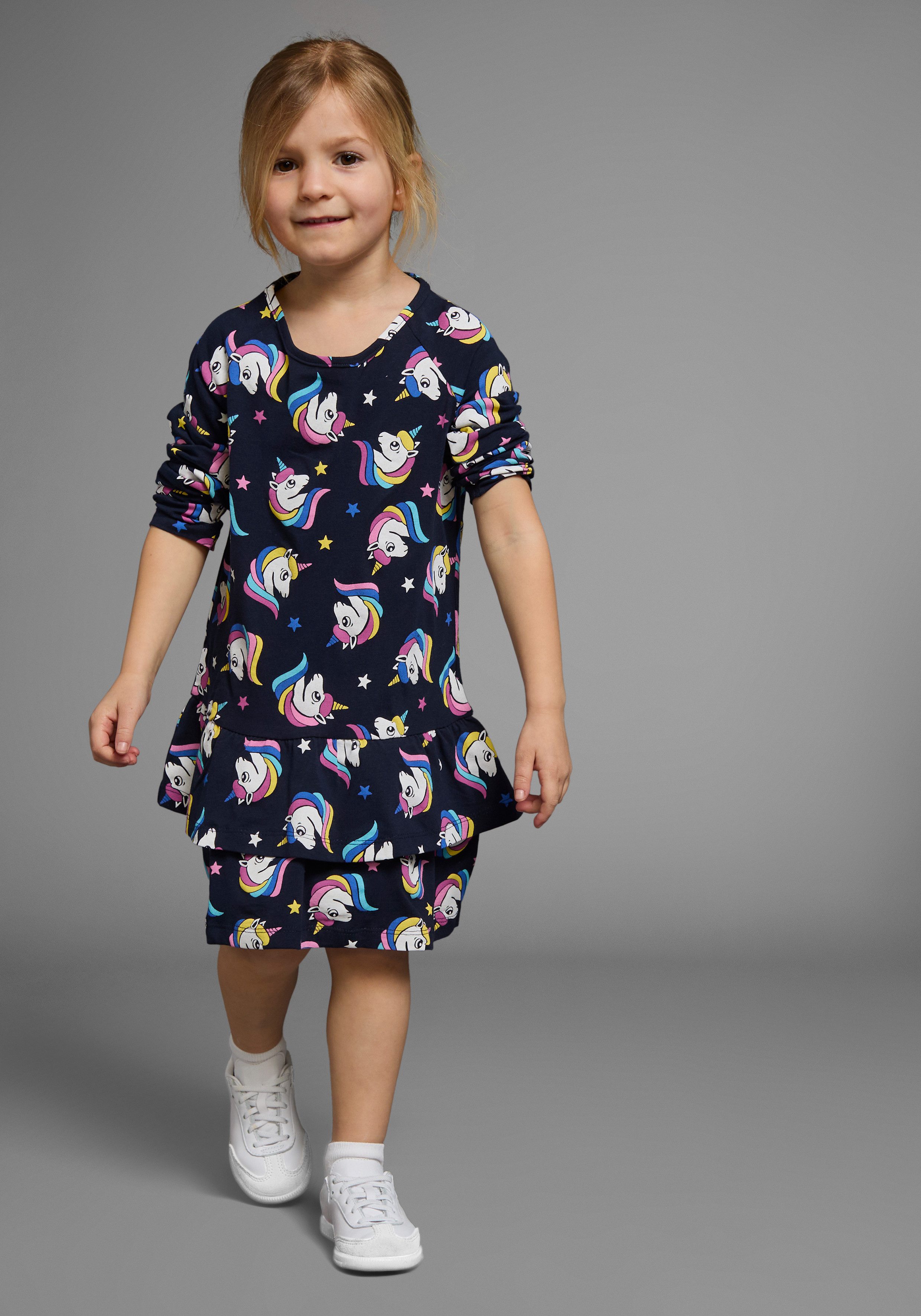 KIDSWORLD Jerseykleid für kleine Mädchen festliche Anlässe, kniefreie Länge, eleganter Stil – Bild 5 von 5
