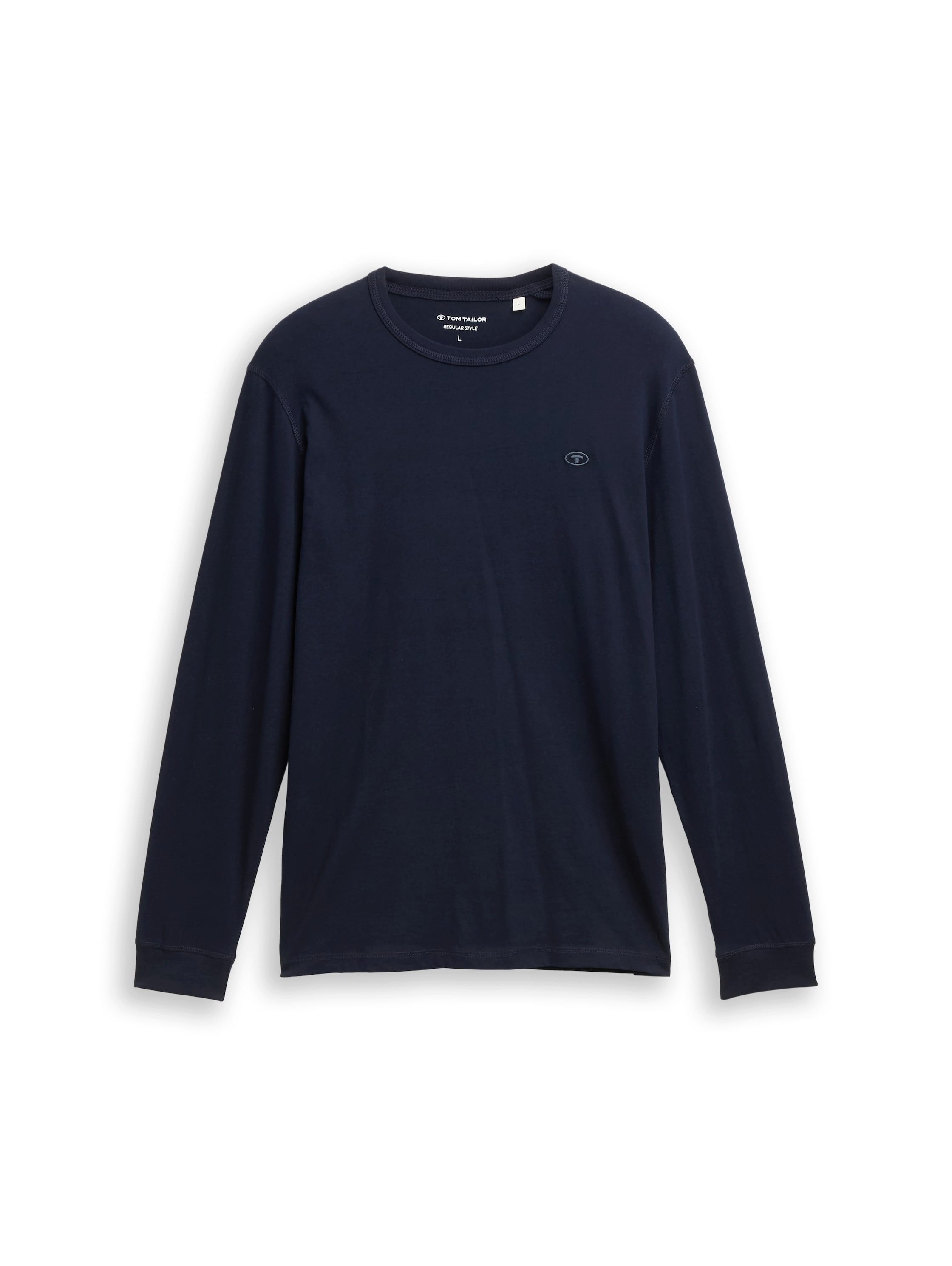 TOM TAILOR Langarmshirt mit Logo Stickerei