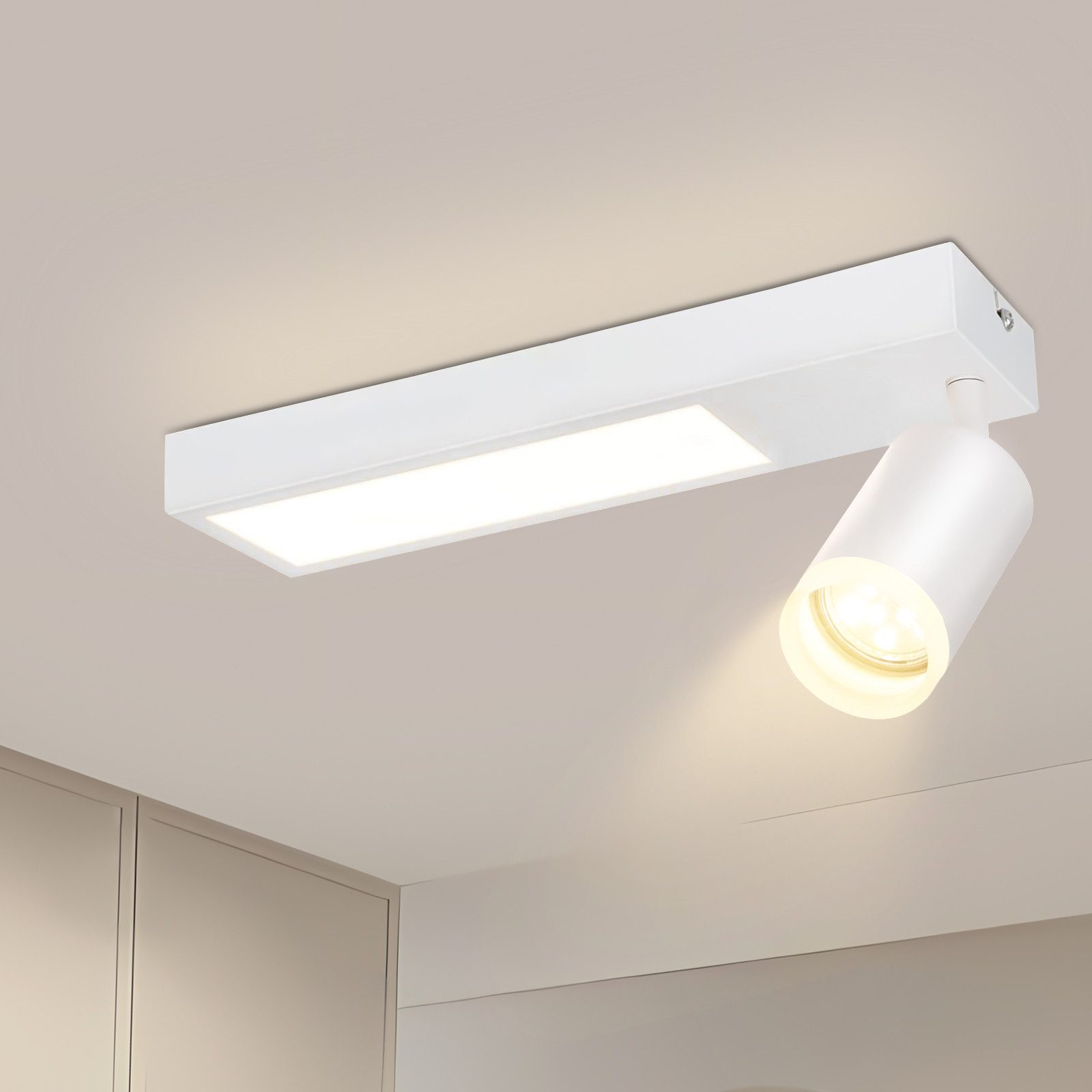 Nettlife Deckenstrahler Schwarz Schlafzimmer LED Deckenleuchte günstig online kaufen