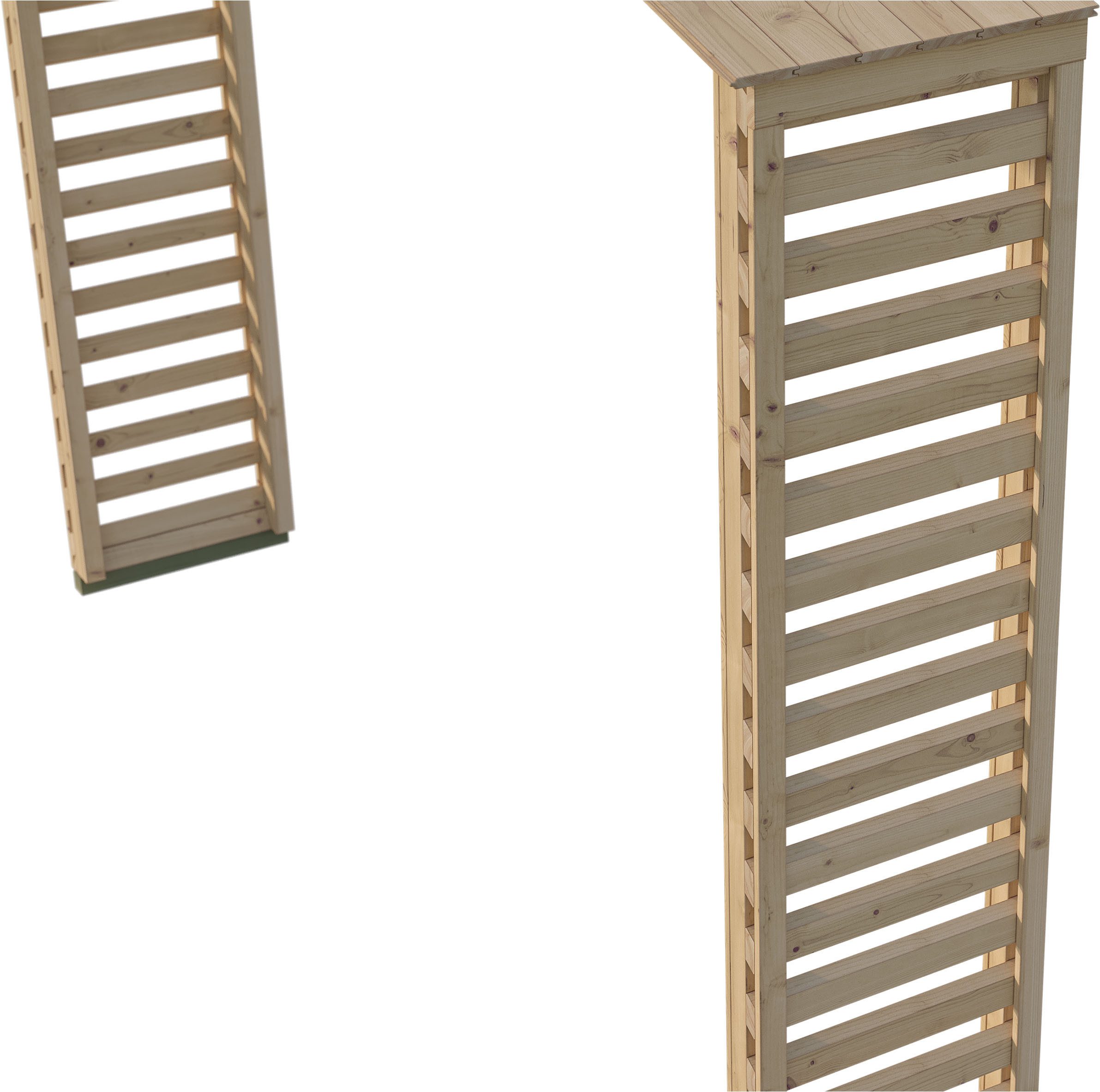 weka Gartenhaus-Anbaudach optionale Erweiterung für Gartenhaus Killarney, BxT: 308x56 cm