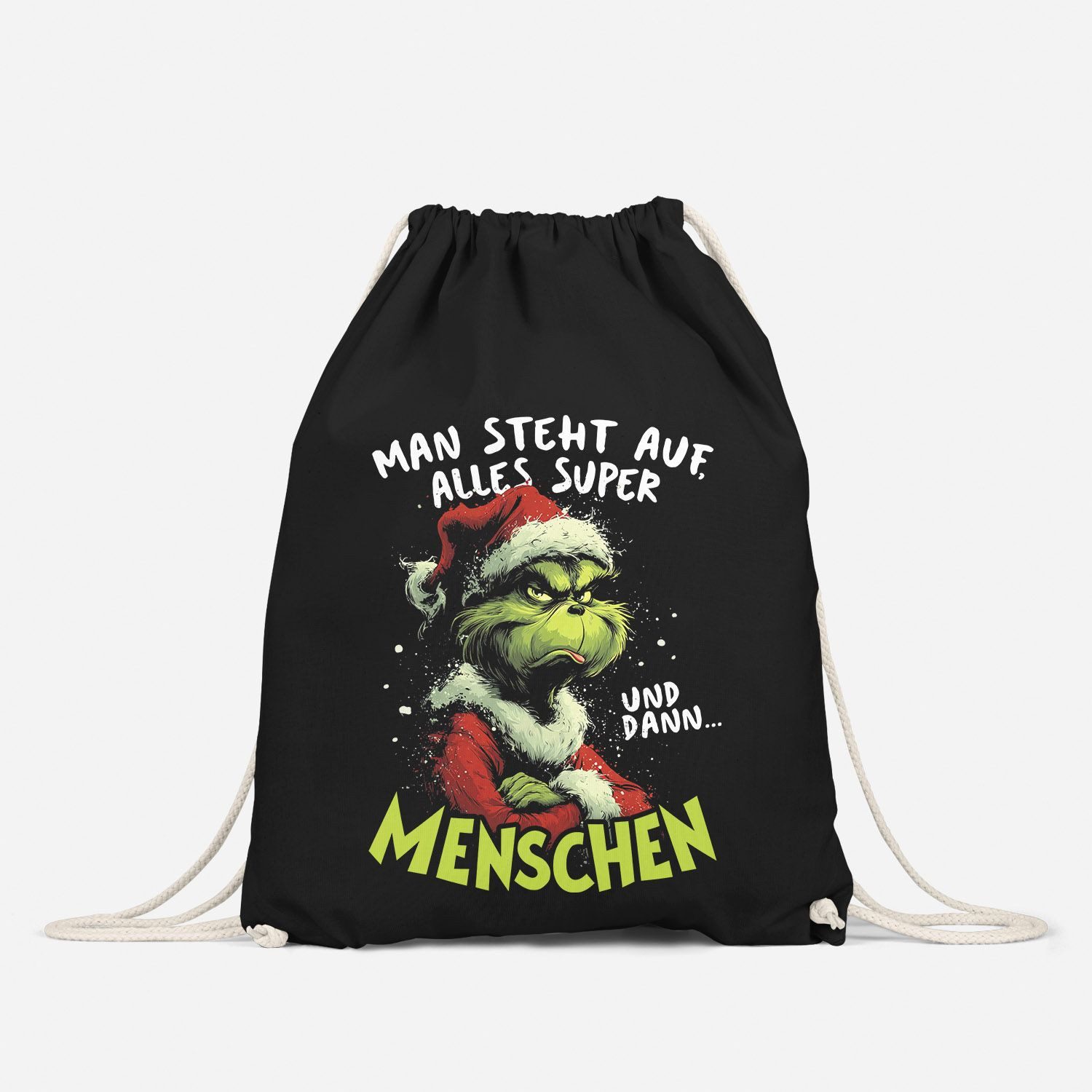 MoonWorks Turnbeutel Turnbeutel Weihnachten mit sarkastischem Spruch – Sportbeutel mit