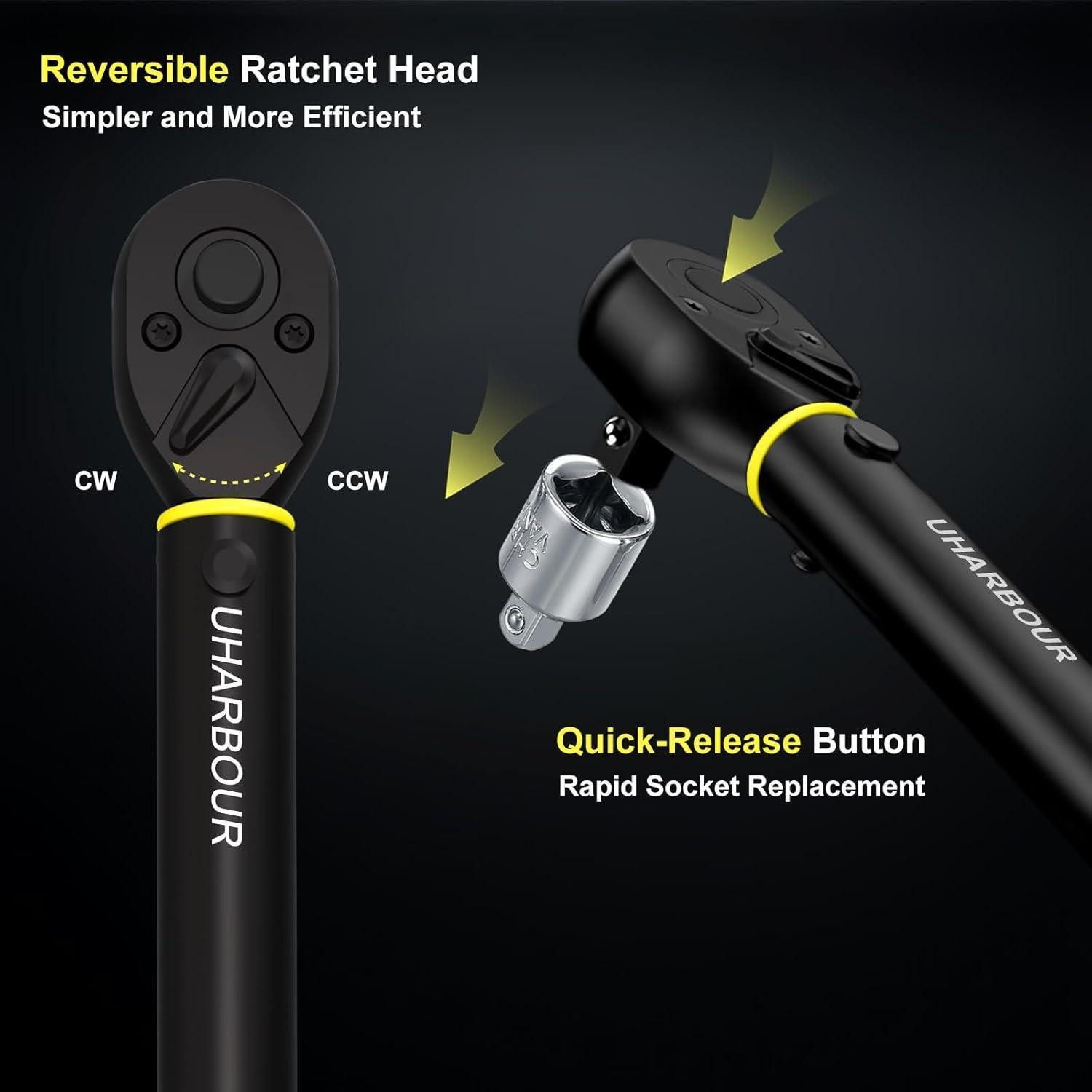 LuxusKollektion Drehmomentschlüssel Drehmomentschlüssel 1-25 Nm 60-tlg 1/4 für Fahrräder vorkalibriert