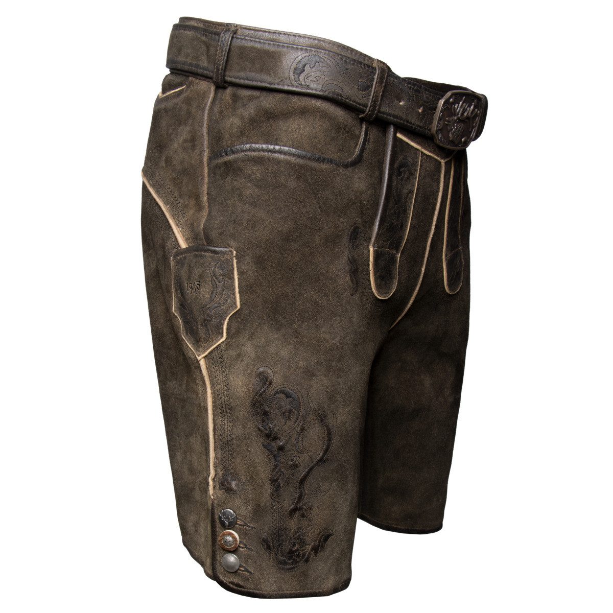Spieth & Wensky Trachtenlederhose Diablo Herren (1-tlg) Trachtenlederhose, Trachtenhose, Bayerische Lederhose, Oktoberfest