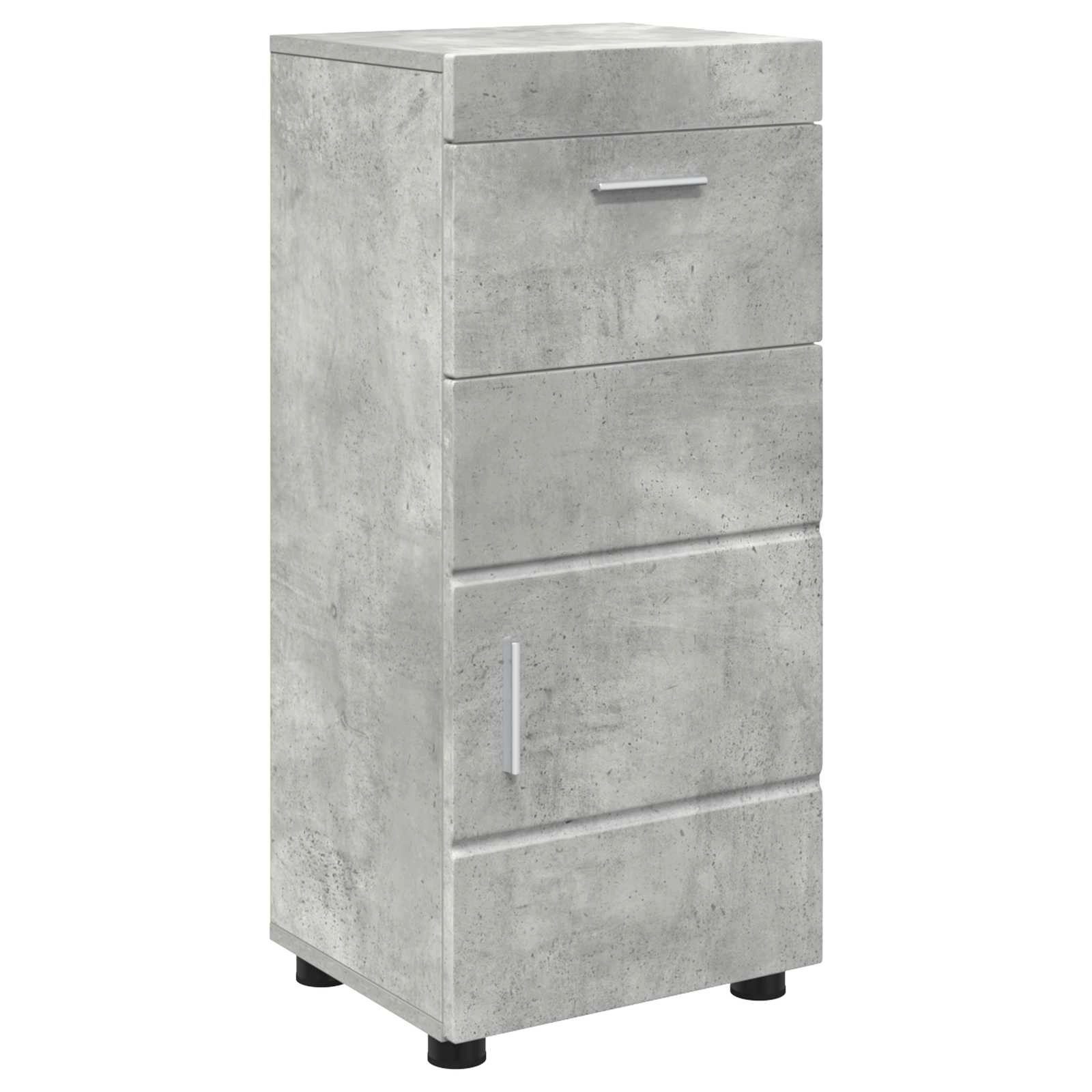 vidaXL Badezimmerspiegelschrank Badezimmerschrank-Set TULUM Beton Grau 37 x 31,5 x 82 cm (1-St)