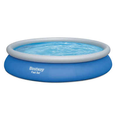 Bestway Pool 57313 Fast Set Pool 457 x 84 cm (Spar Set, 5-tlg., Pool + Filterpumpe + Schläuche und Anschlüsse)