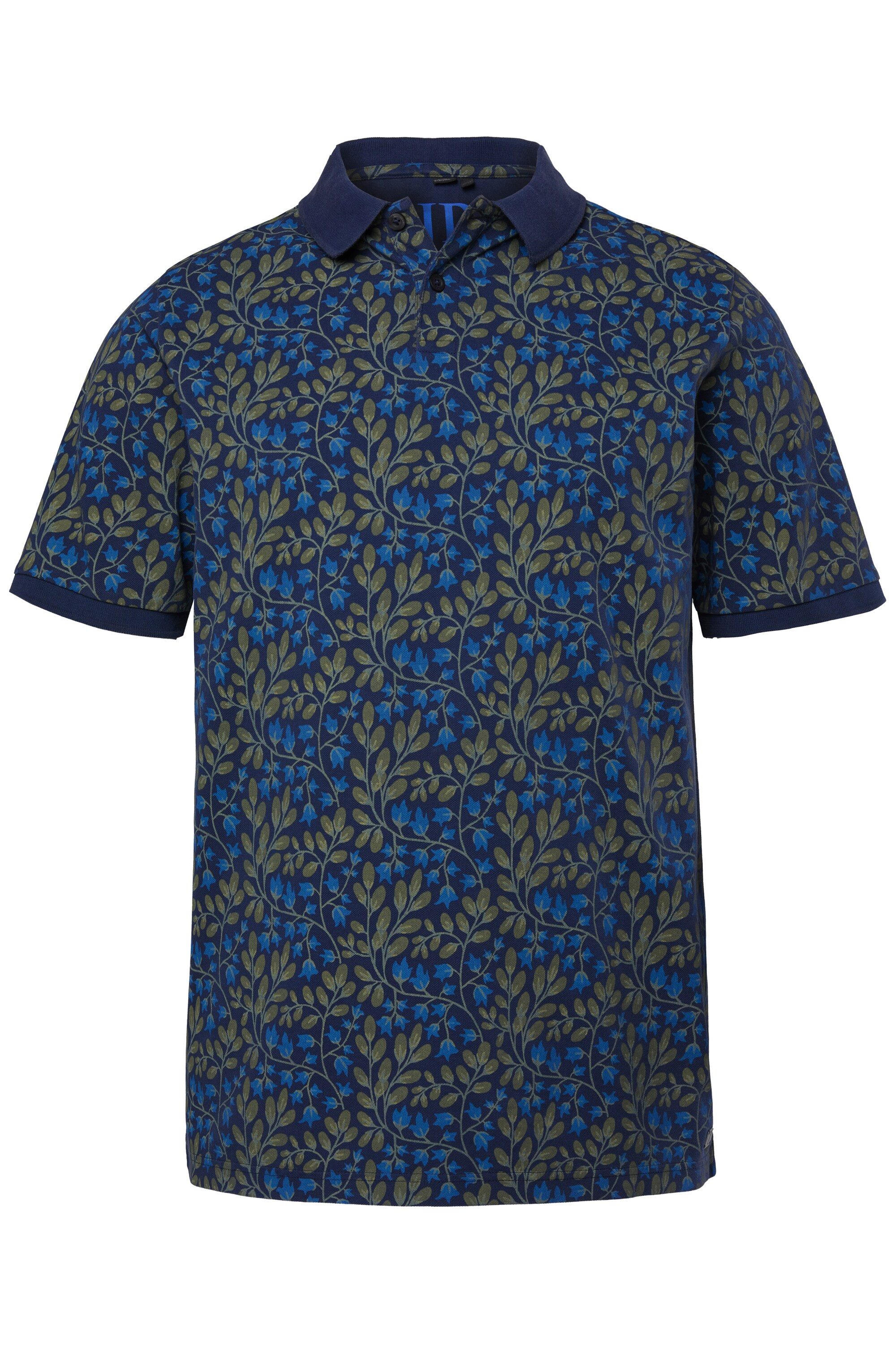 JP1880 Poloshirt Poloshirt Halbarm Piqué Brustprint Vintage Look