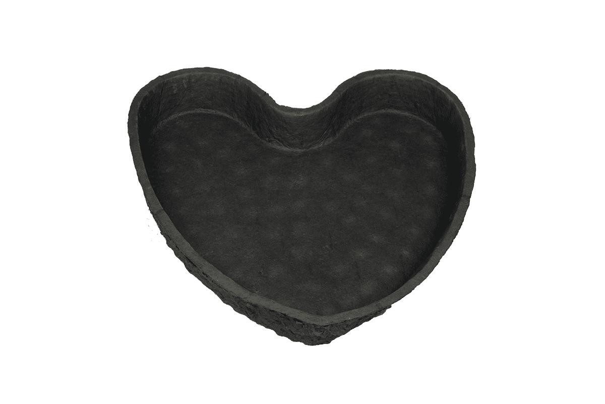 Oasis Bastelmoos OASIS® Steckmasse Frischblumen Unterlage, Herz, schwarz, 34x36x6,5cm
