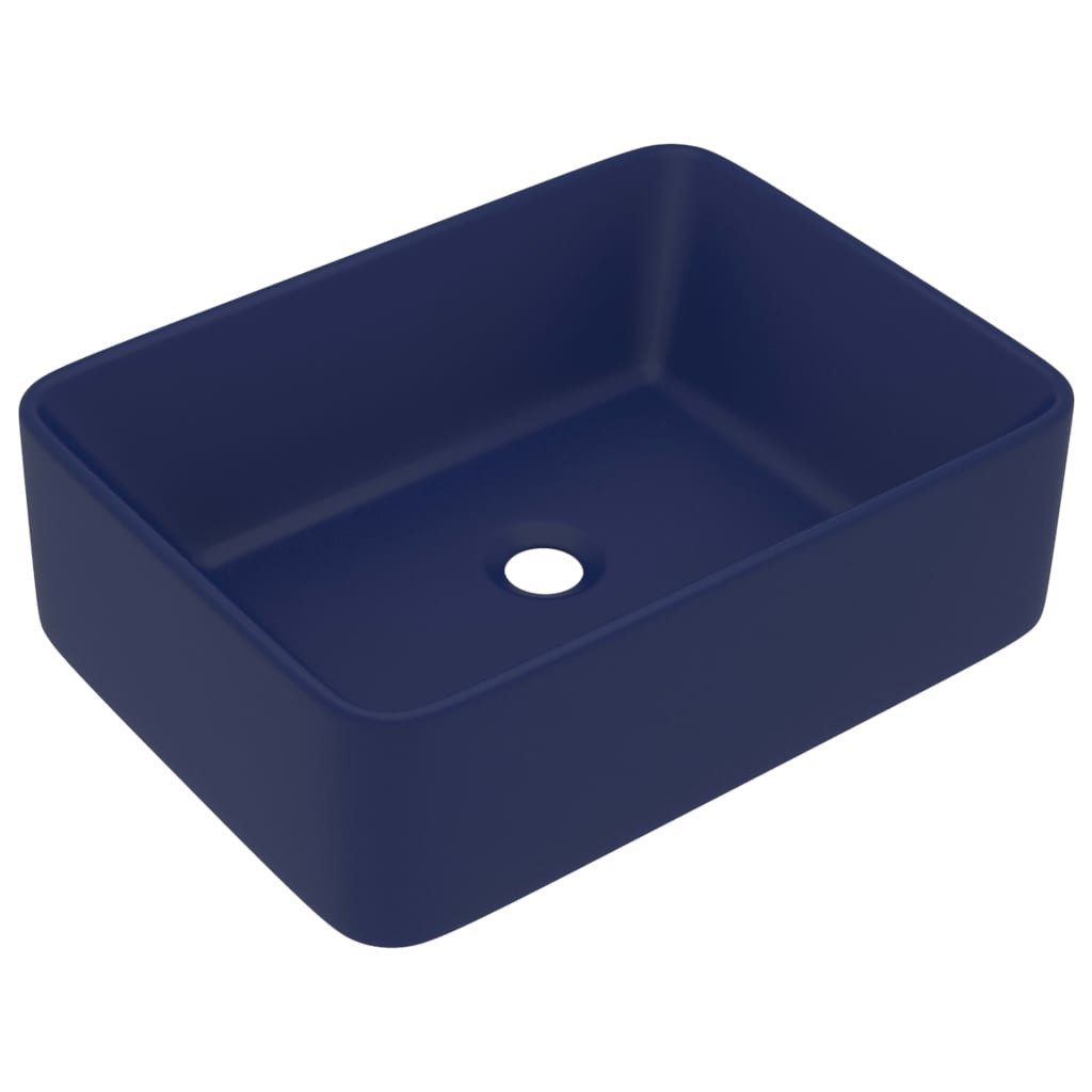 vidaXL Waschbecken Luxus-Waschbecken Matt Dunkelblau 41x30x12 günstig online kaufen