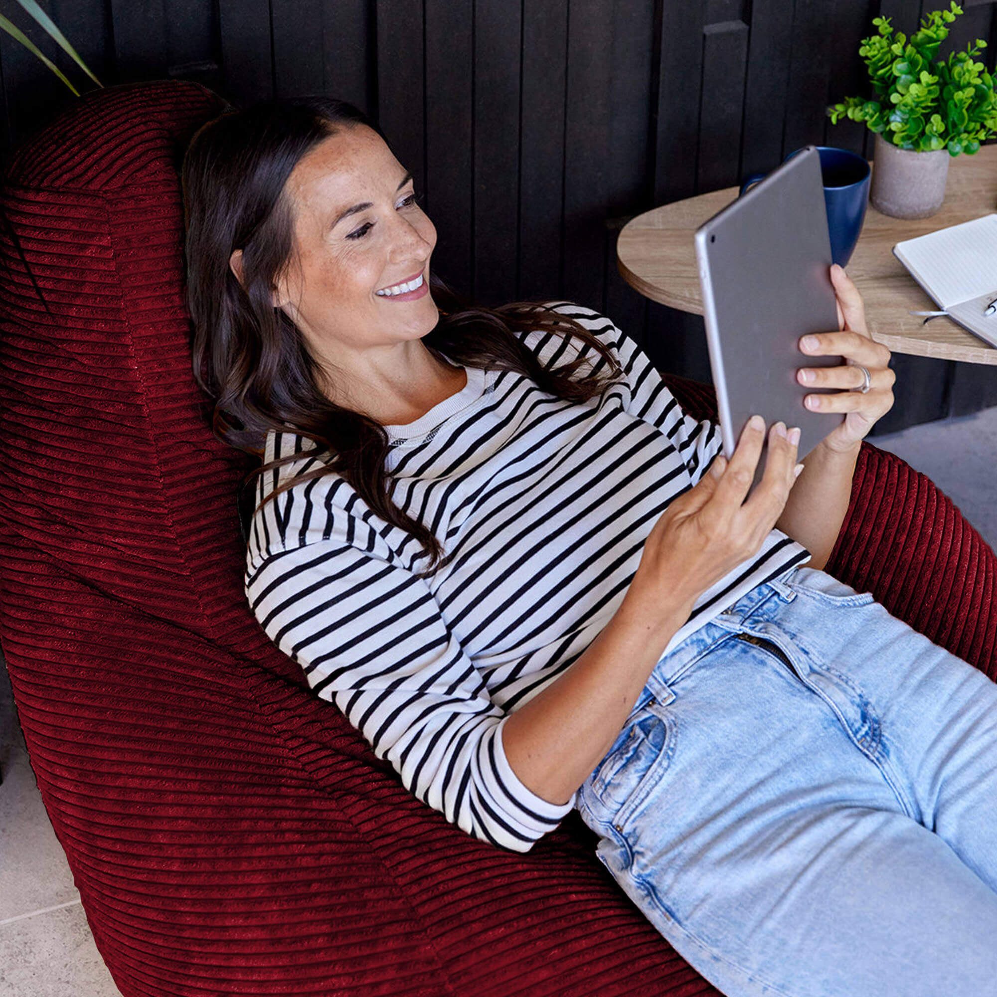 icon Sitzsack Sessel mit Liege aus günstig online kaufen