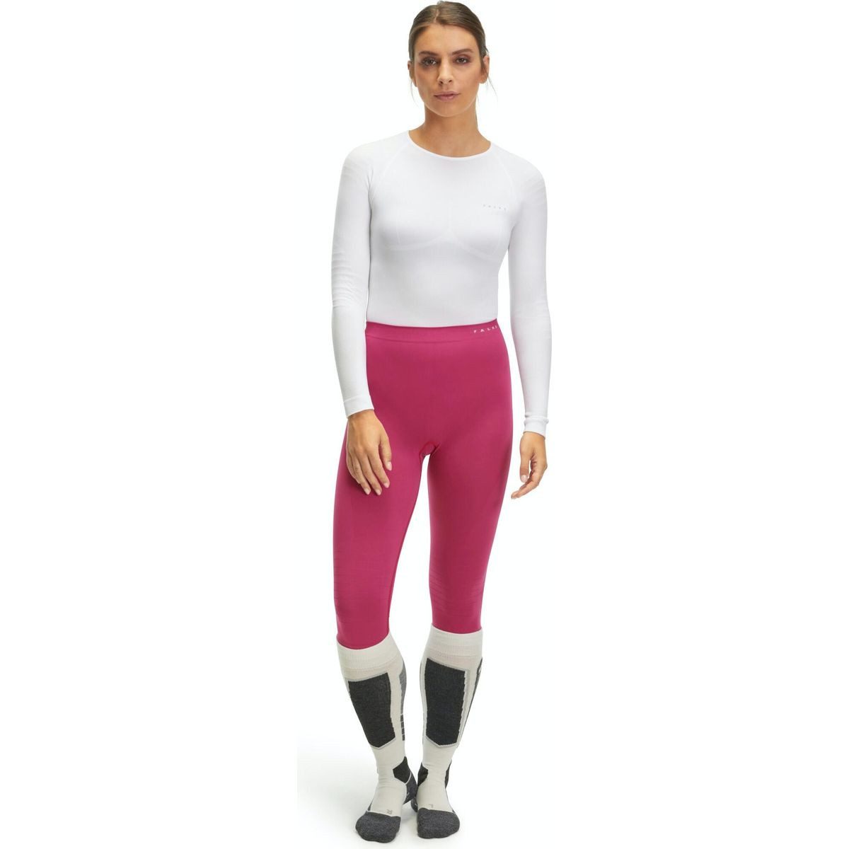 FALKE Funktionsunterhemd Damen 3/4 Tights Warm Perfekte Feuchtigkeits- und Temperaturregulierung für Aktivitäten mit