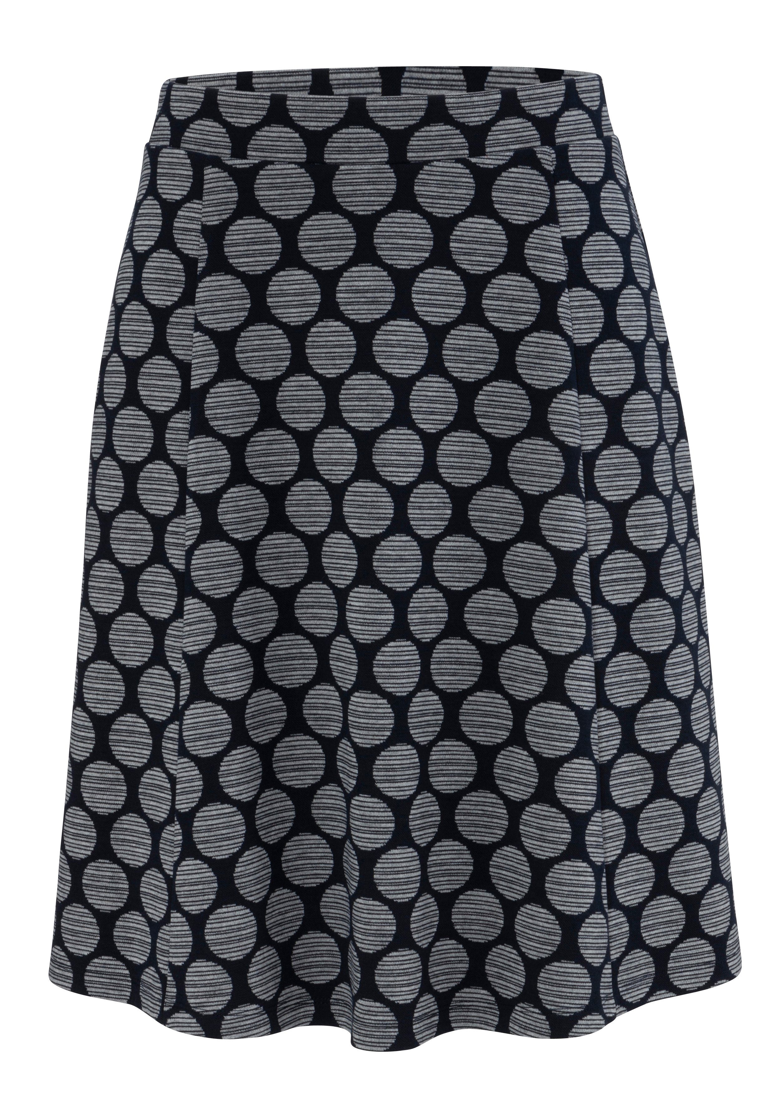 Aniston SELECTED Jerseyrock mit gestreiften Punkten