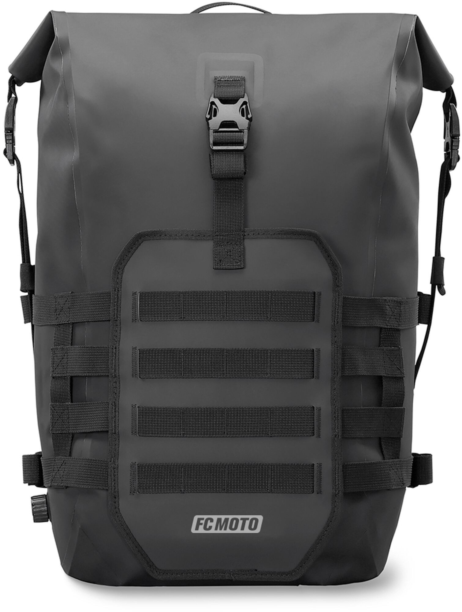 FC-Moto Freizeitrucksack Ever-ST Roll-Top 26 L wasserdichter Rucksack, Molle Befestigungssystem,reflektierende Elemente