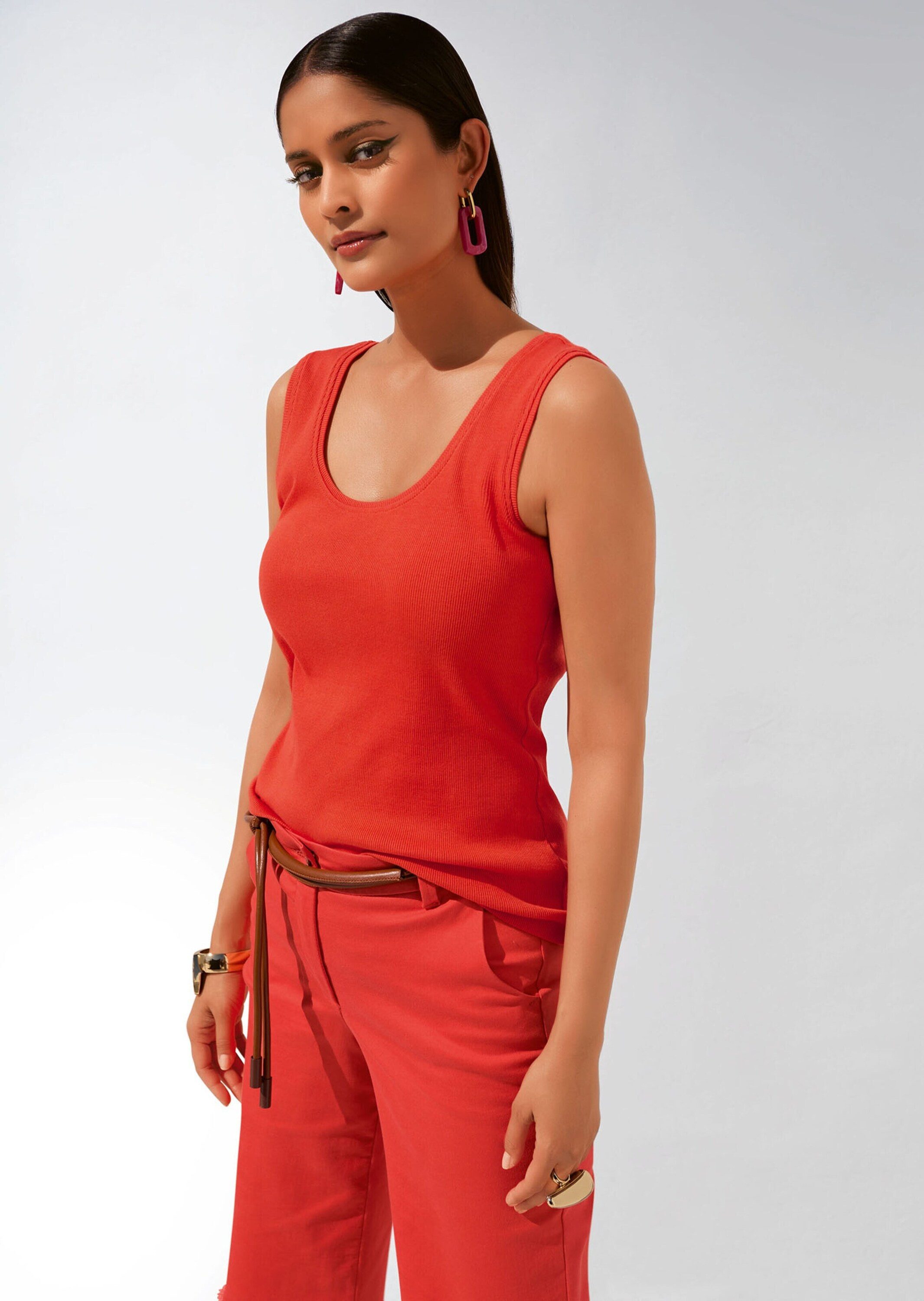MADELEINE Shirttop Ärmelloses Rippen-Top günstig online kaufen