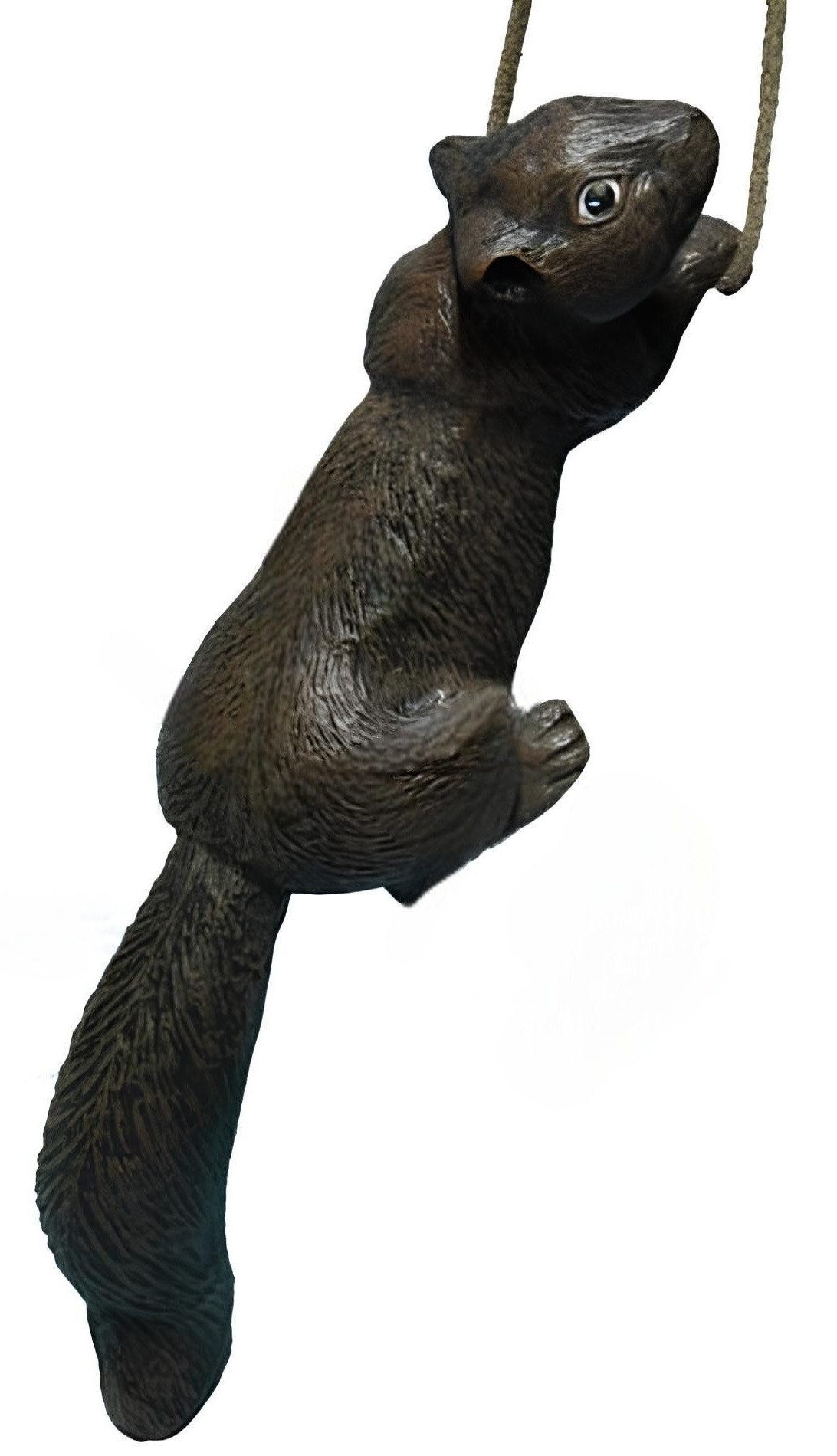 Xlmoebel Tierfigur Eichhörnchen Gartenfigur aus wetterbeständigem Material (Eichhörnchen Material: Kunststoff 13 x 54 cm Höhe), Hergestellt in Europa