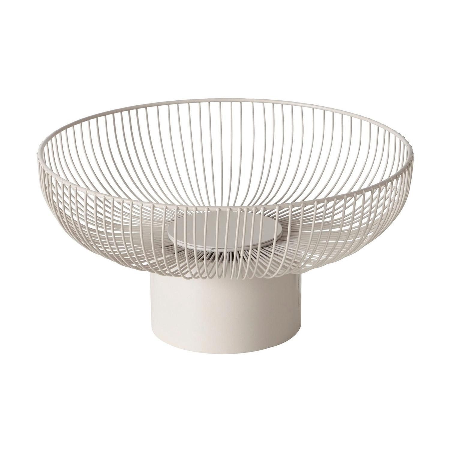 BOLTZE GRUPPE GmbH Dekoschale CINDY, Beige, Ø 38 cm, H 20 cm, Metall, (1 St), pulverbeschichtet