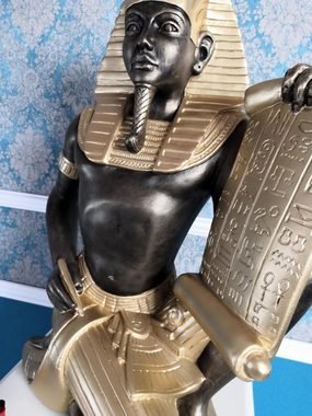 JVmoebel Skulptur Ägyptische Figur Statue Skulptur Figuren Skulpturen Pharao Deko