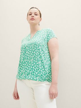 TOM TAILOR PLUS Langarmbluse Plus - Kurzarm-Bluse