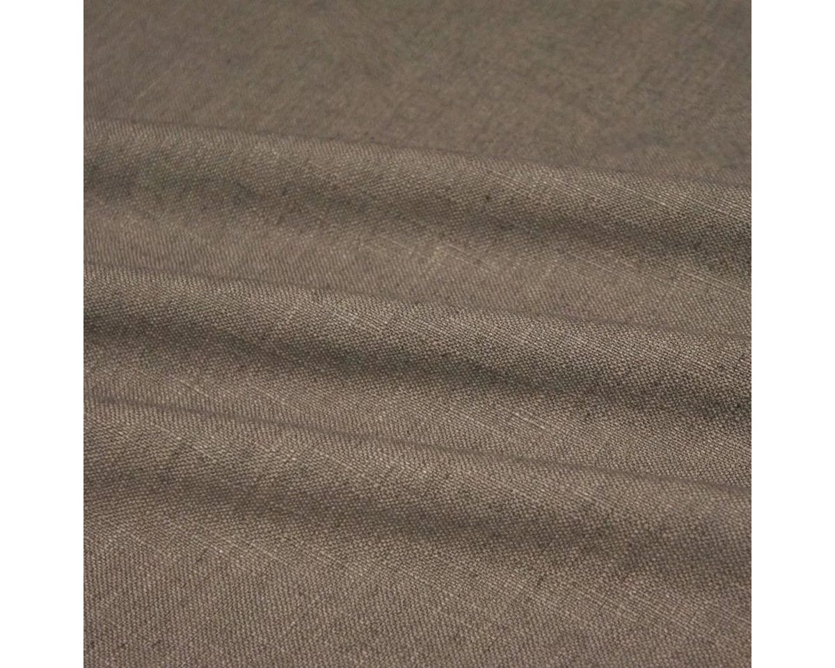 Thumbnail - Stofferia Stoff Dekostoff Leinenoptik Enticing Braun, Breite 145 cm, Meterware