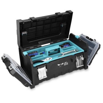 Navaris Werkzeugkoffer Werkzeugkoffer 20 Box leer, mit abnehmbaren Organizer-Boxen" (1 St)