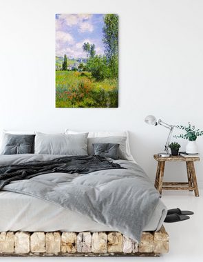 Pixxprint Leinwandbild Claude Monet - Aussicht von Vétheuil- Impression, Claude Monet - Aussicht von Vétheuil- Impression (1 St), Leinwandbild fertig bespannt, inkl. Zackenaufhänger