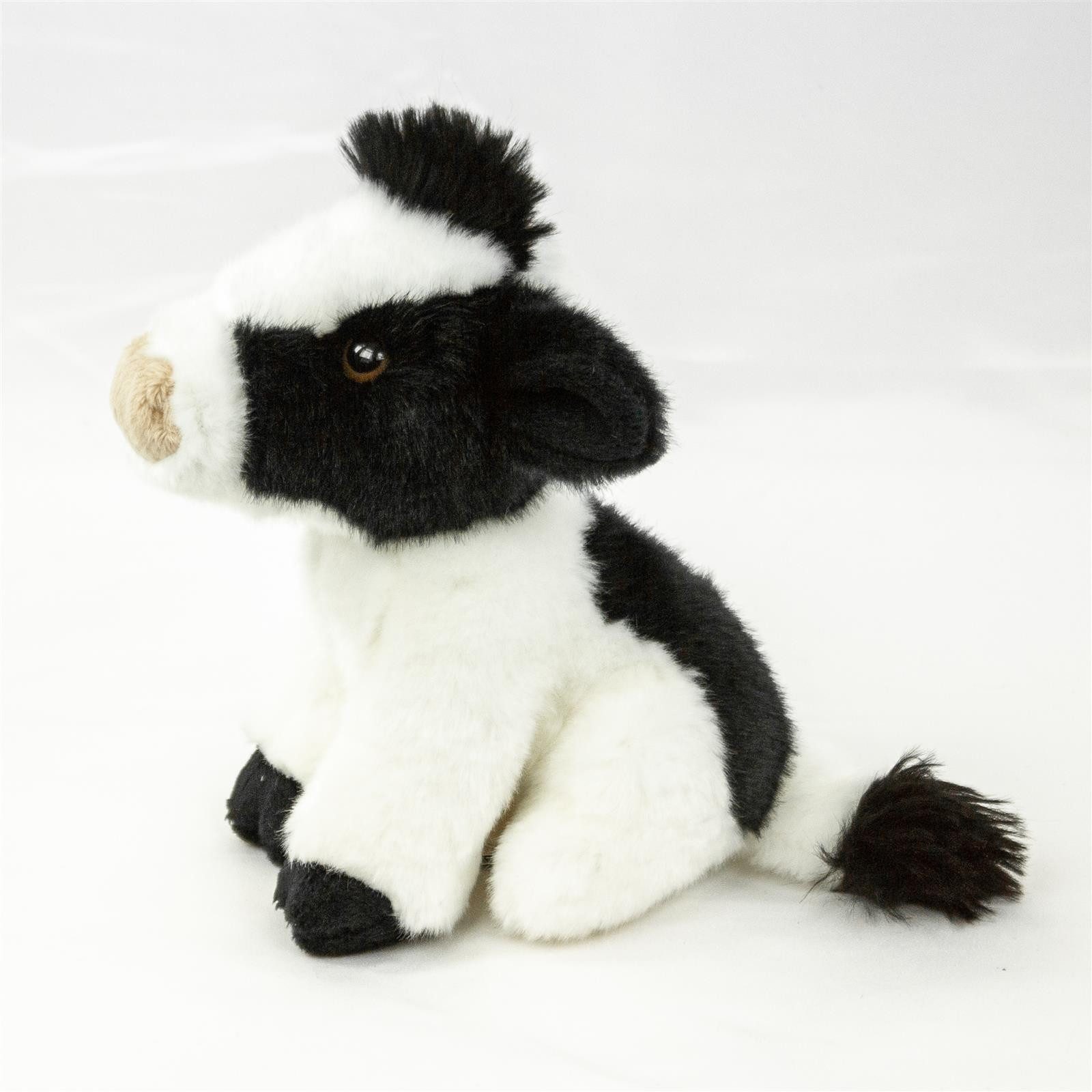 Teddys Rothenburg Kuscheltier Kuh sitzend 18 cm schwarz/weiß Plüschtier Sto günstig online kaufen