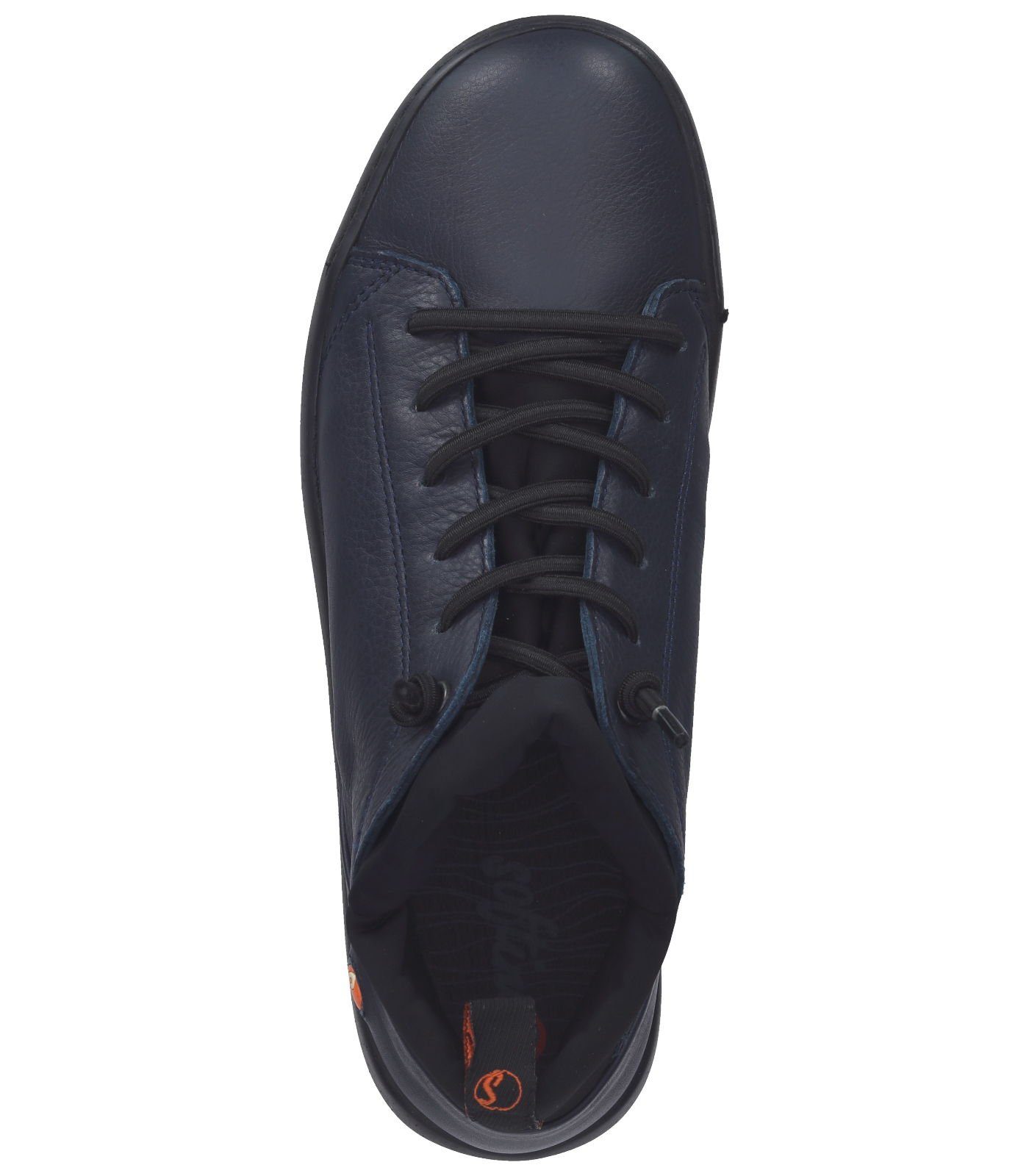 Sneaker Sneaker Schwarz Navy Leder softinos