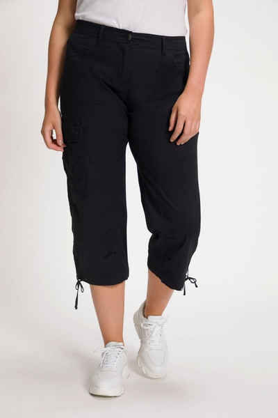 Ulla Popken Cargoshorts 7/8-Cargohose Komfortbund