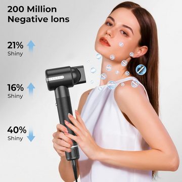 Jioson Lockenstab Lockenstab 7 IN 1 Warmluftbürste Hair Styler für Alle Haartypen