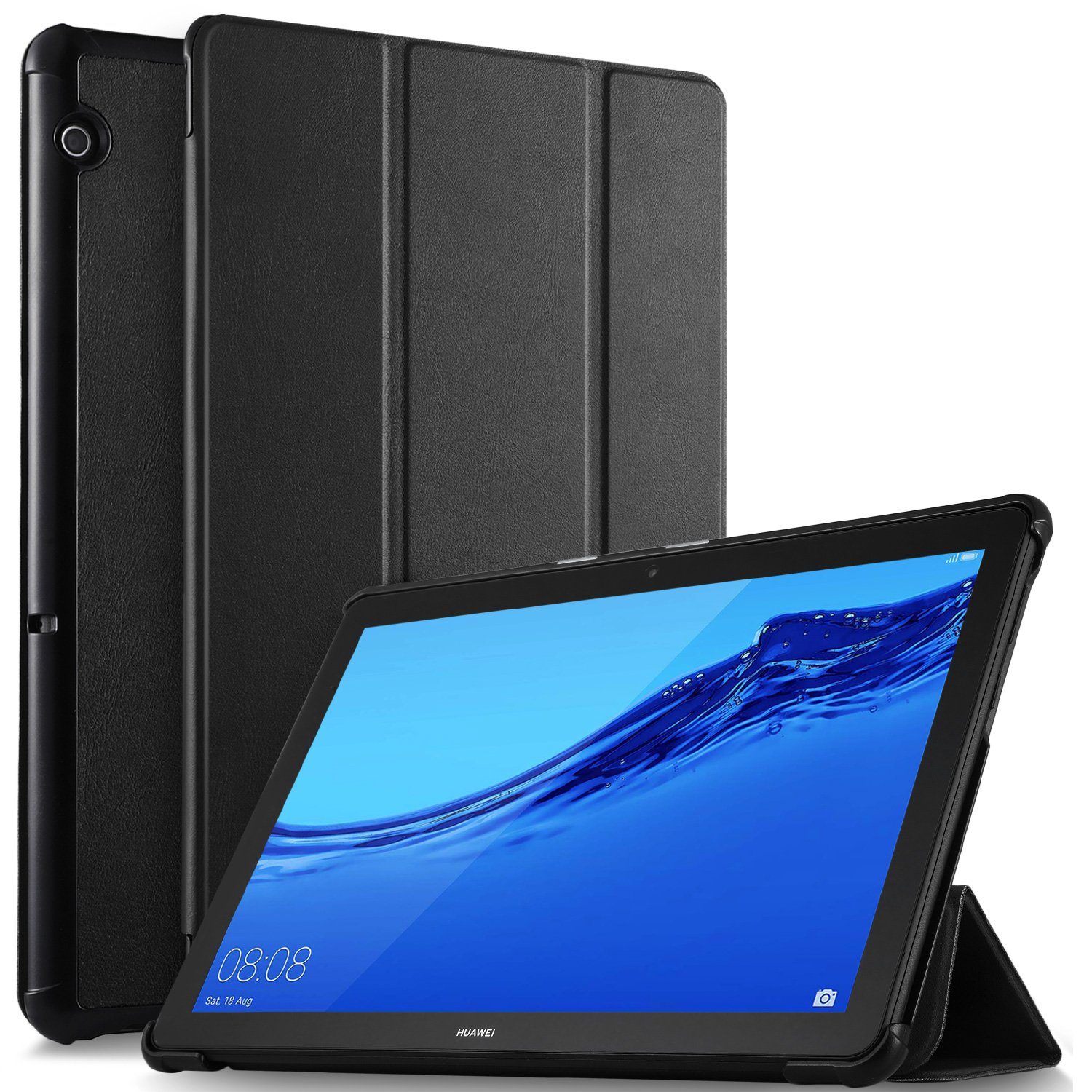 IVSO Tablet-Hülle Hülle für Huawei MediaPad T5 10, Ultra Lightweight Flip  mit Ständer Funktion