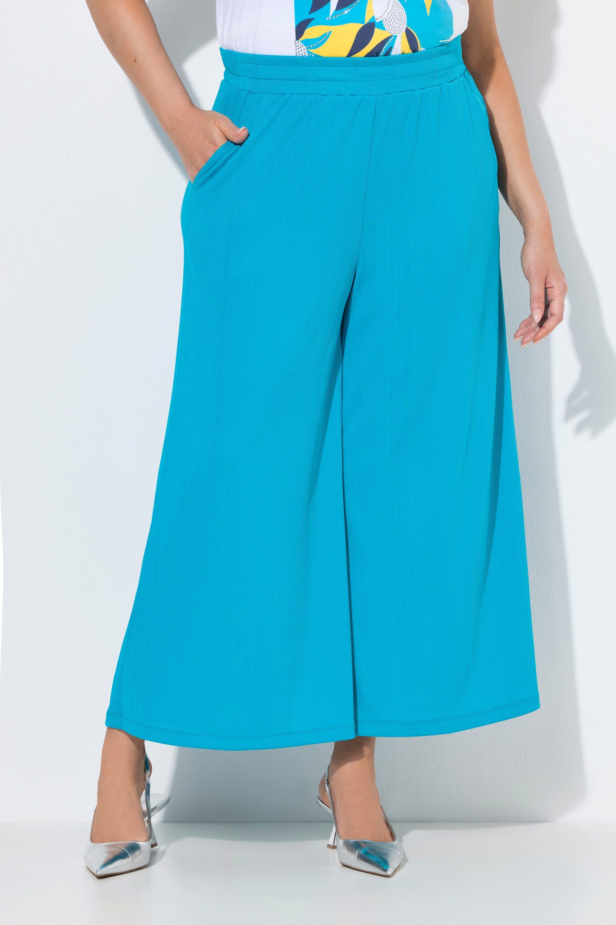 Ulla Popken Culotte Hosenrock extraweites Bein Elastikbund